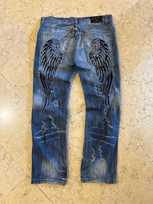 K&M Wings Embroidered Jeans (W36/L41)