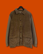 Burberry Brown Button Cords Jacket (Fits XL)