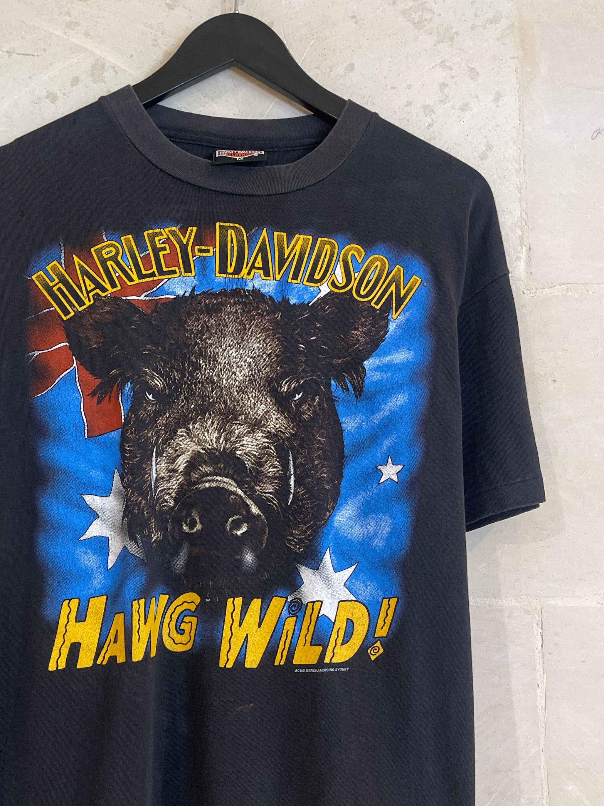Vntg Harley Davidson Hawg Wild Tee (Medium)*