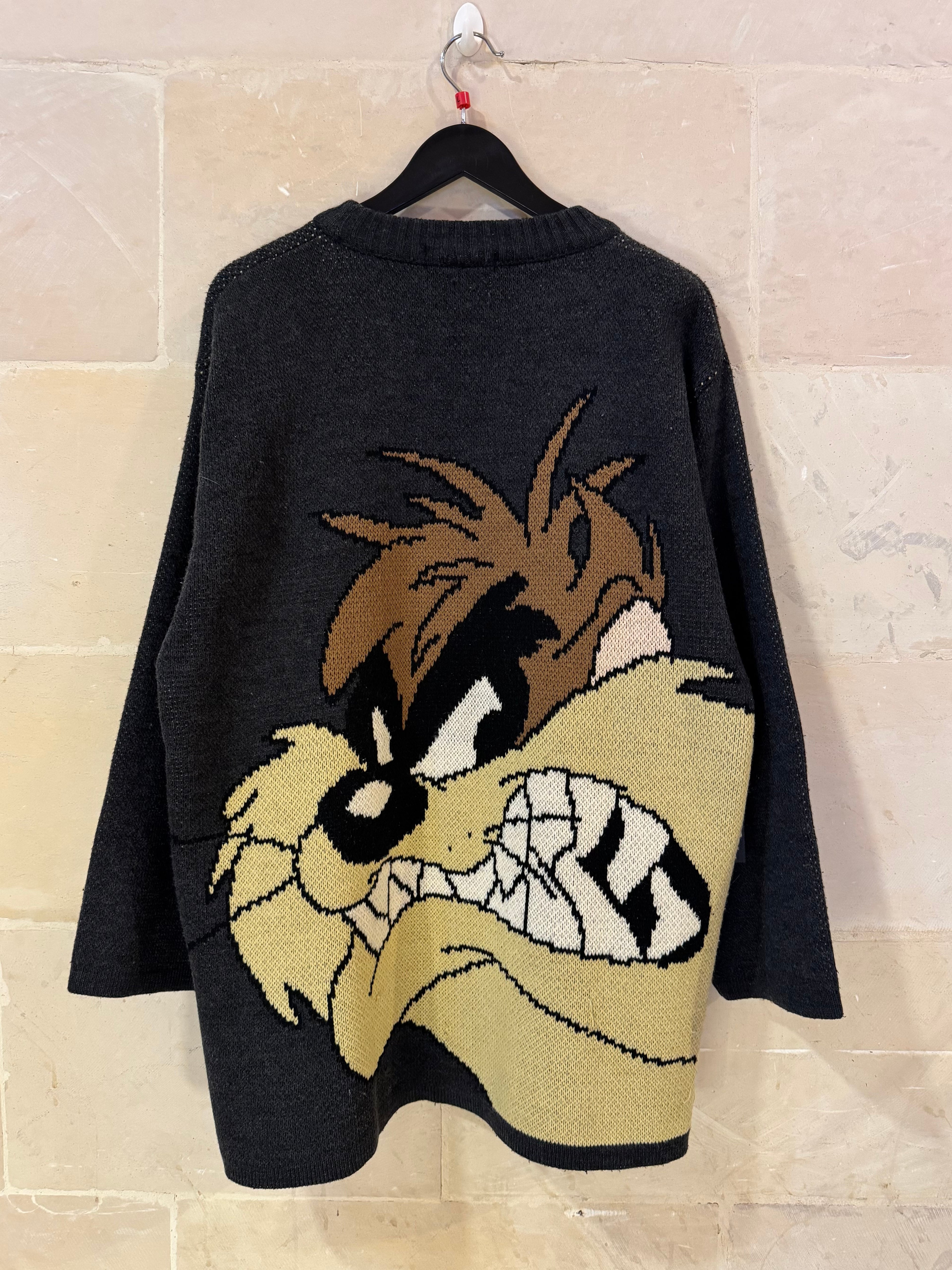 Vntg Big Face Taz Sweater (Large)