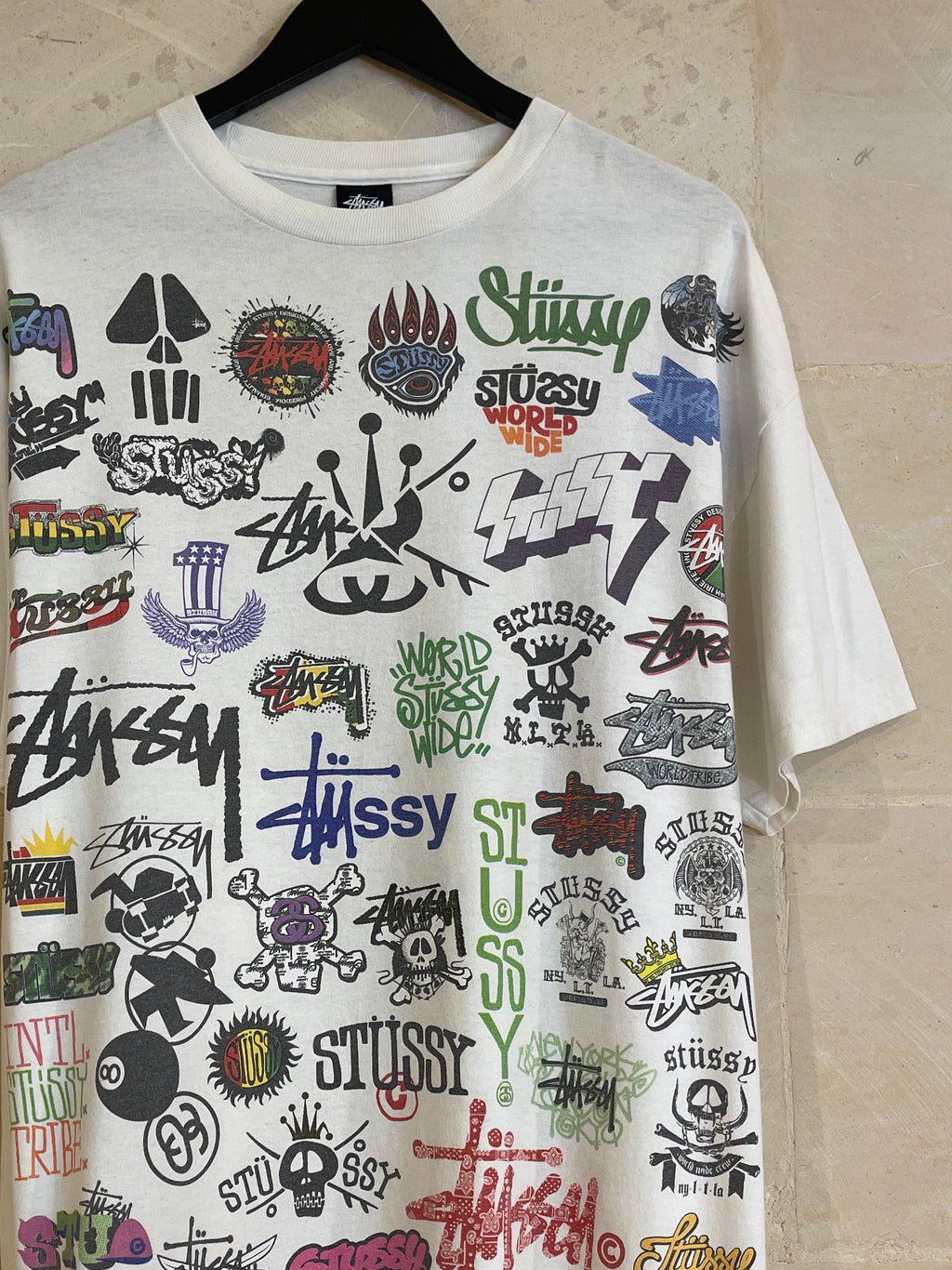 Vntg Stussy Logos Tee (XL)