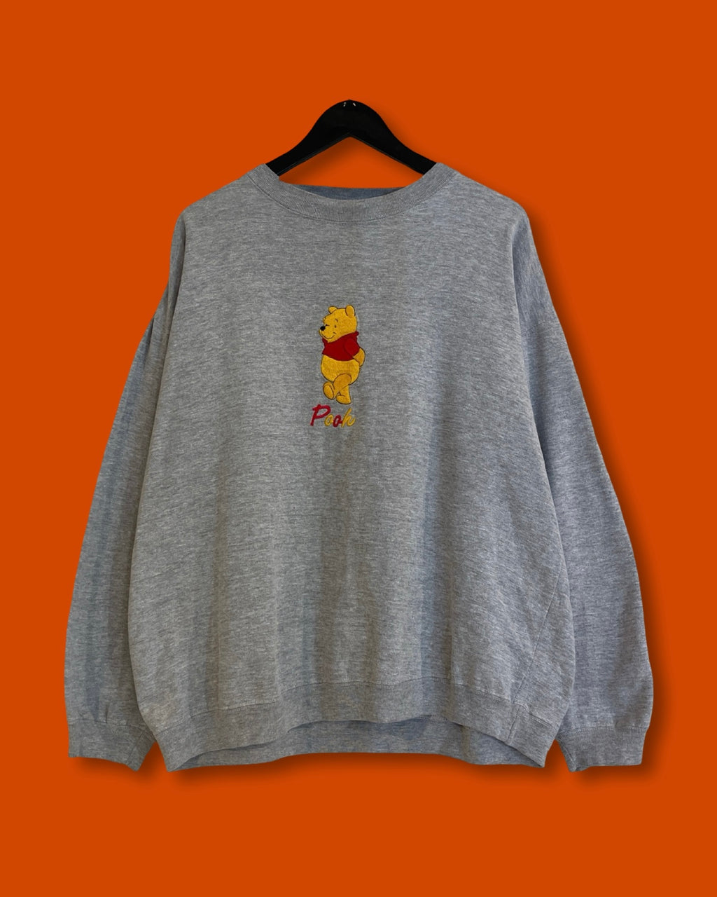 Vntg Pooh Embroidery Sweatshirt (XL)