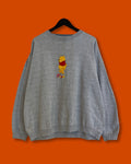 Vntg Pooh Embroidery Sweatshirt (XL)