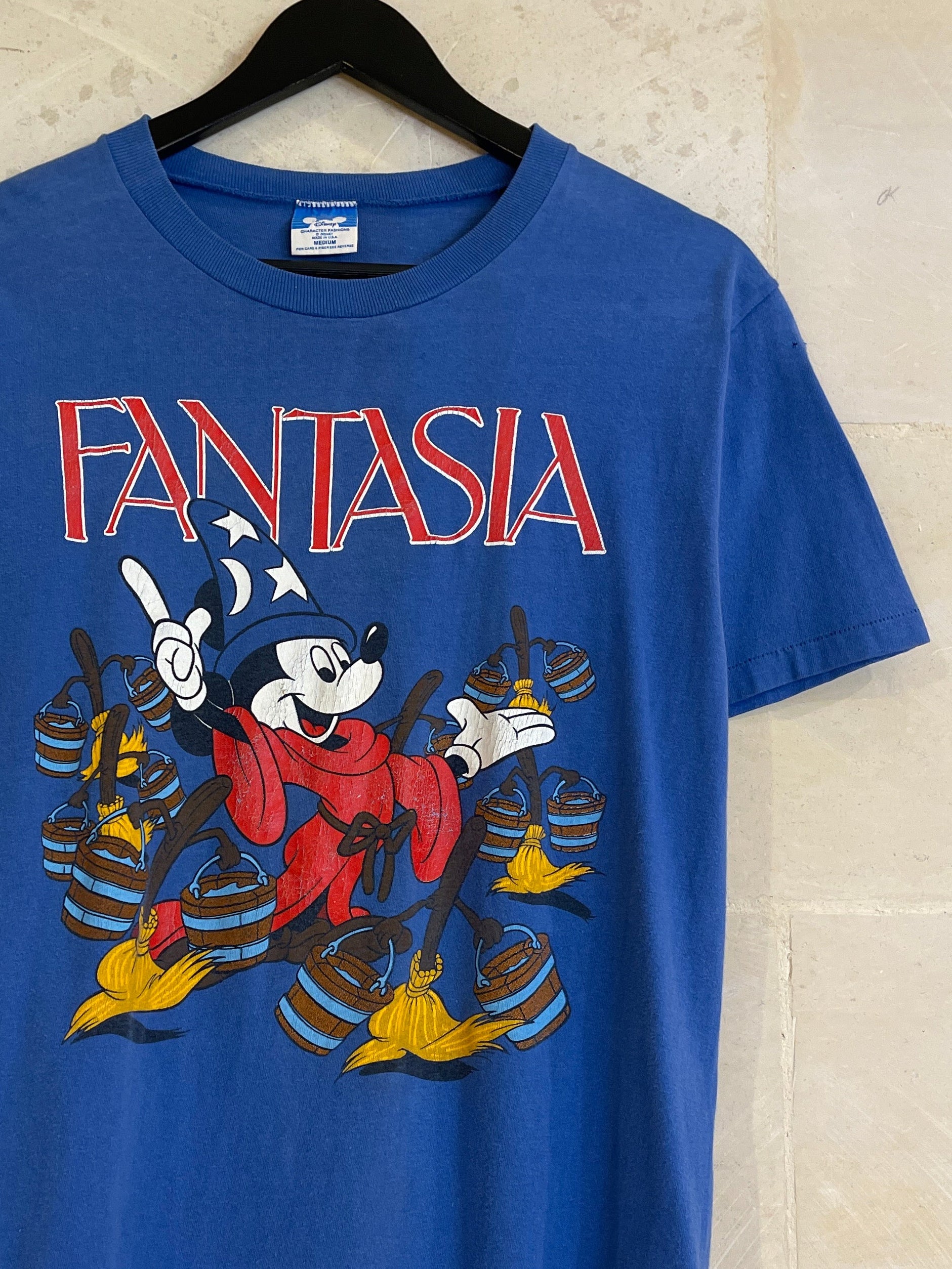 Vntg 80s Fantasia Mickey Mouse Tee (Medium)