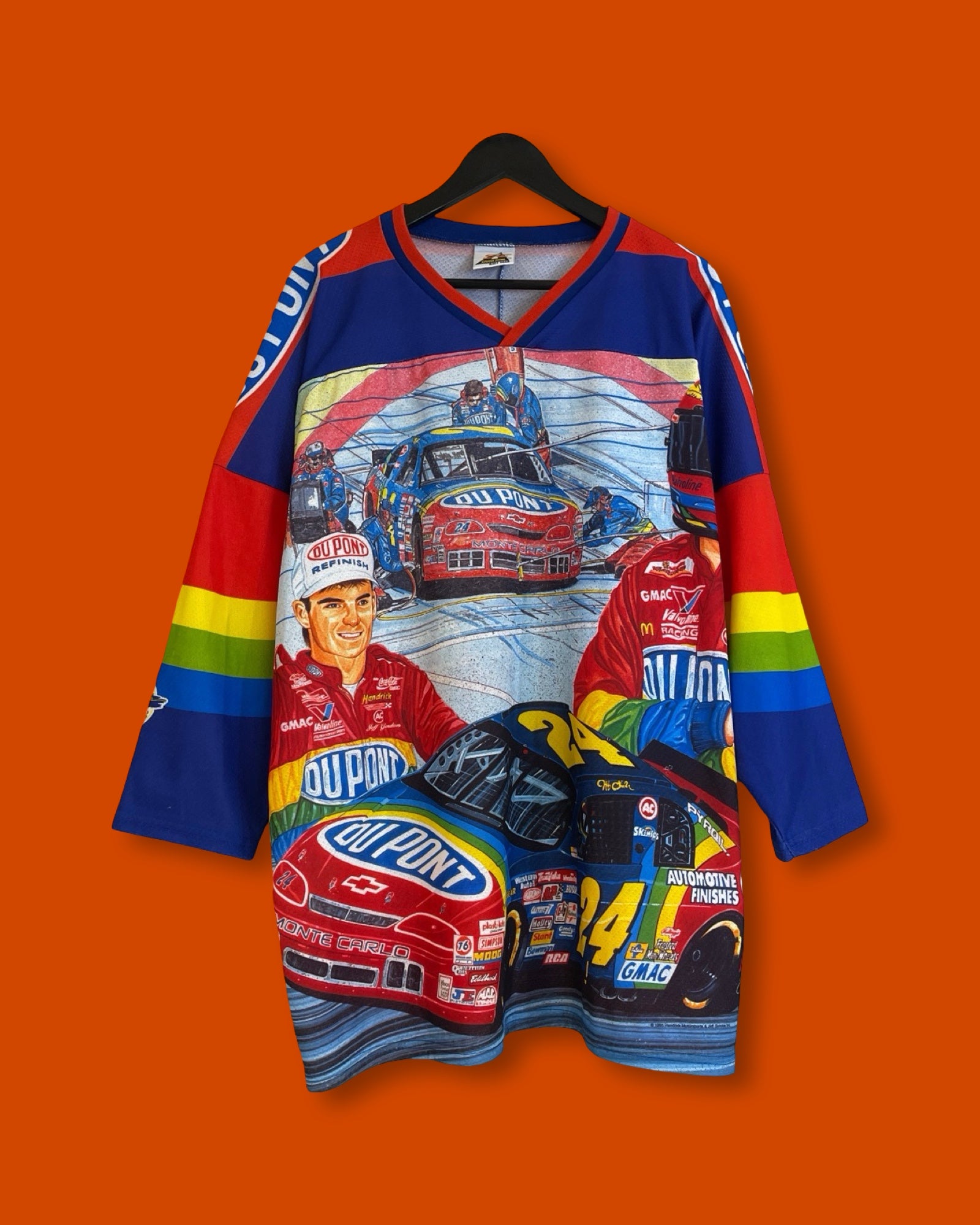 Vntg 90s Jeff Gordon. hockey Jersey (XL)