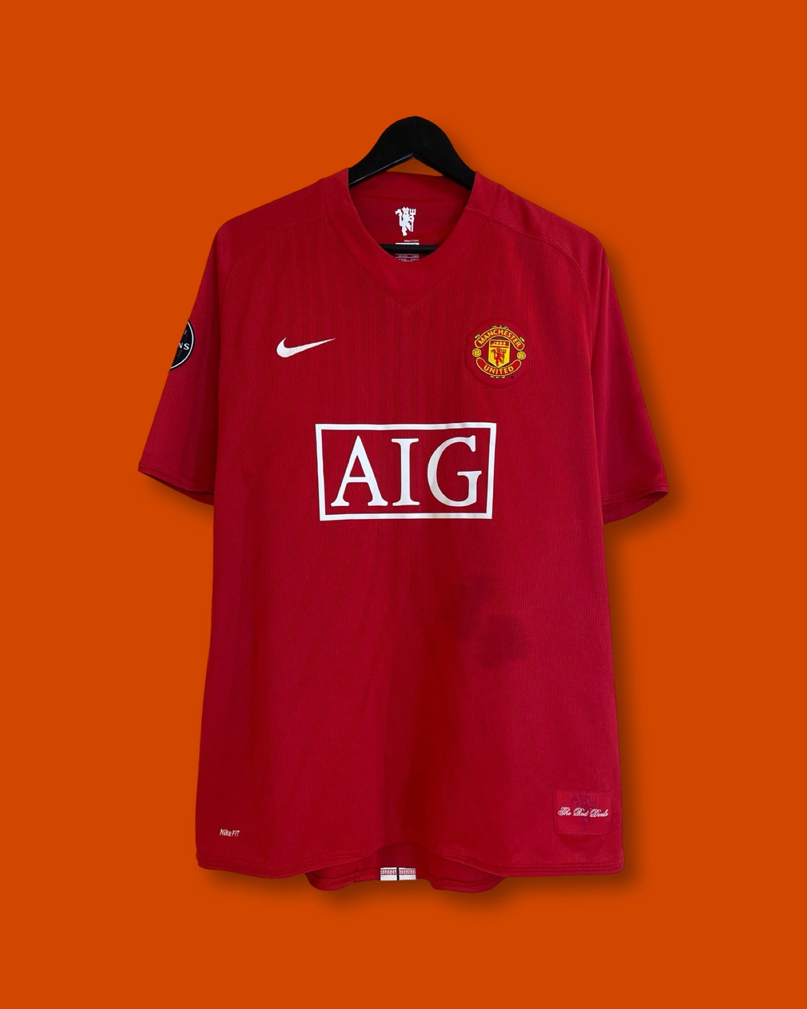 2007-09 Manchester United FC Home Shirt (XL)