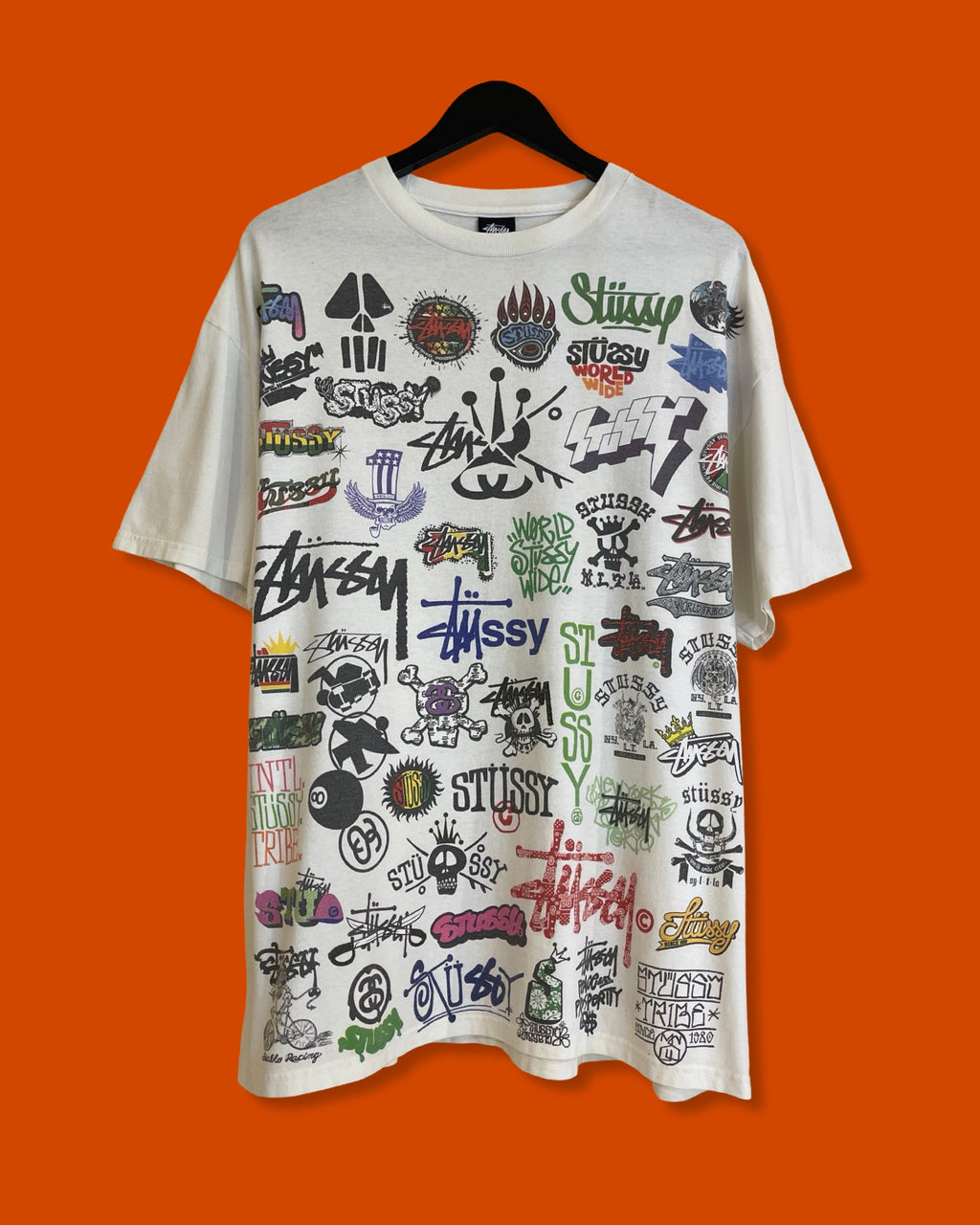Vntg Stussy Logos Tee (XL)