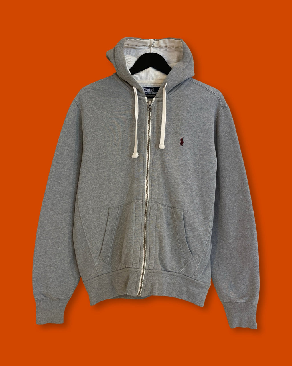 Ralph Lauren Full Zip Gray Hoodie Jacket (Medium)