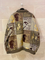 Vntg Tupac Leather Jacket (XXL)