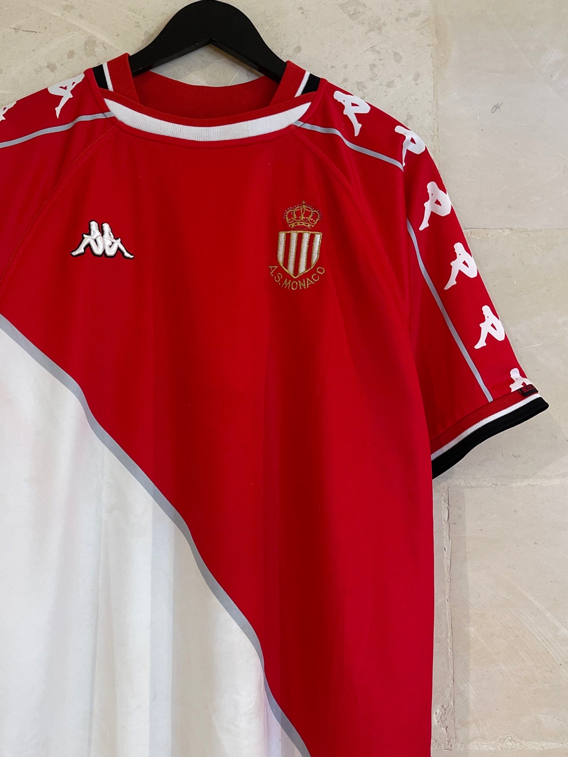 Vntg 1999-00 Kappa A.ScMonaco Home Shirt (XL)*