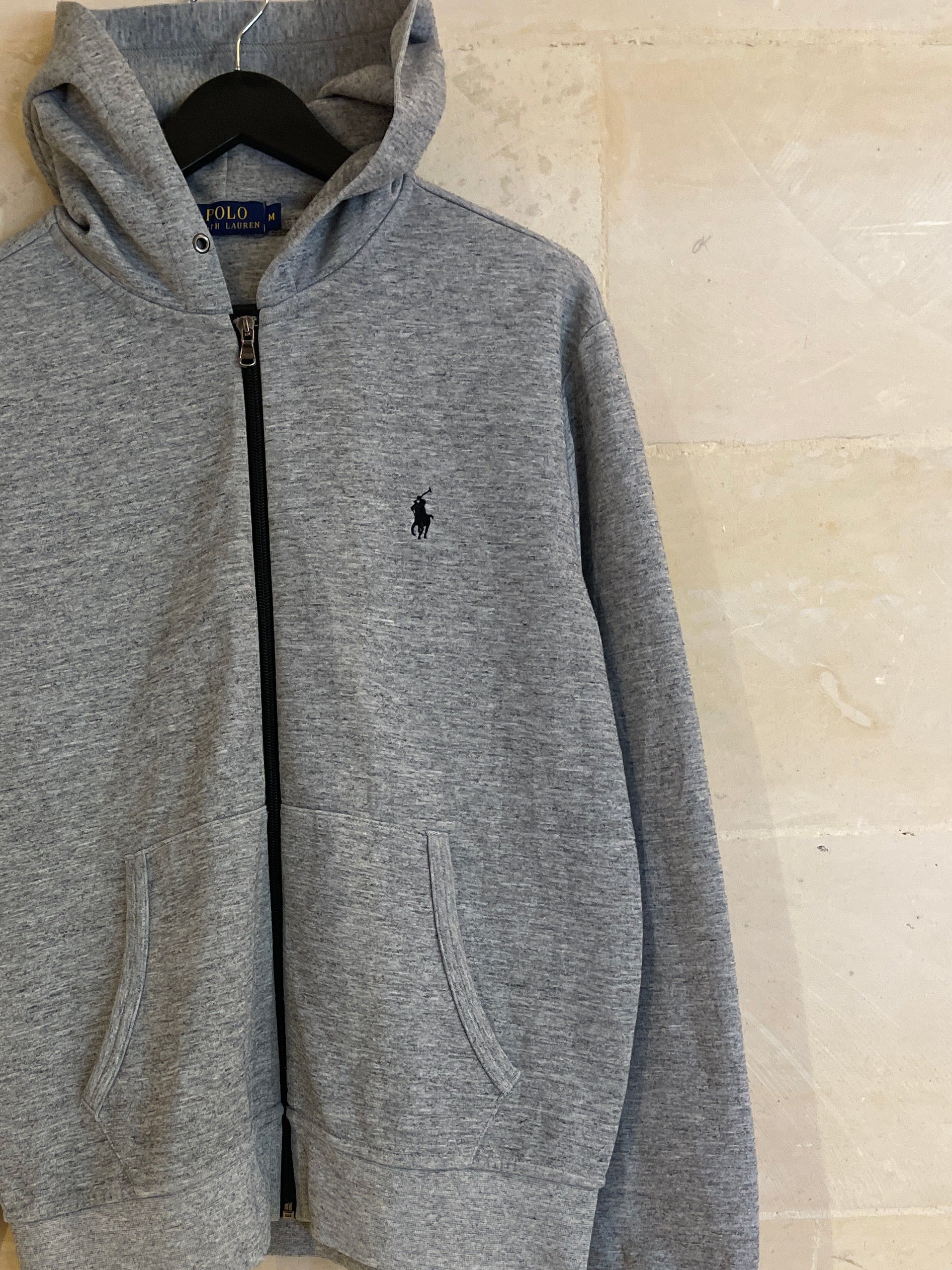 Ralph Lauren Dark/Gray Zip Hoodie Jacket (Medium)*