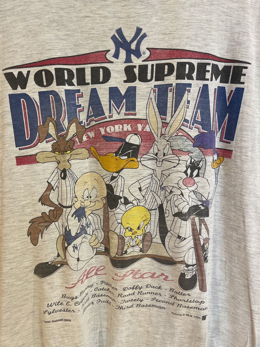 Vntg 1995 MLB x Looney Tunes Squads Tee (Medium)
