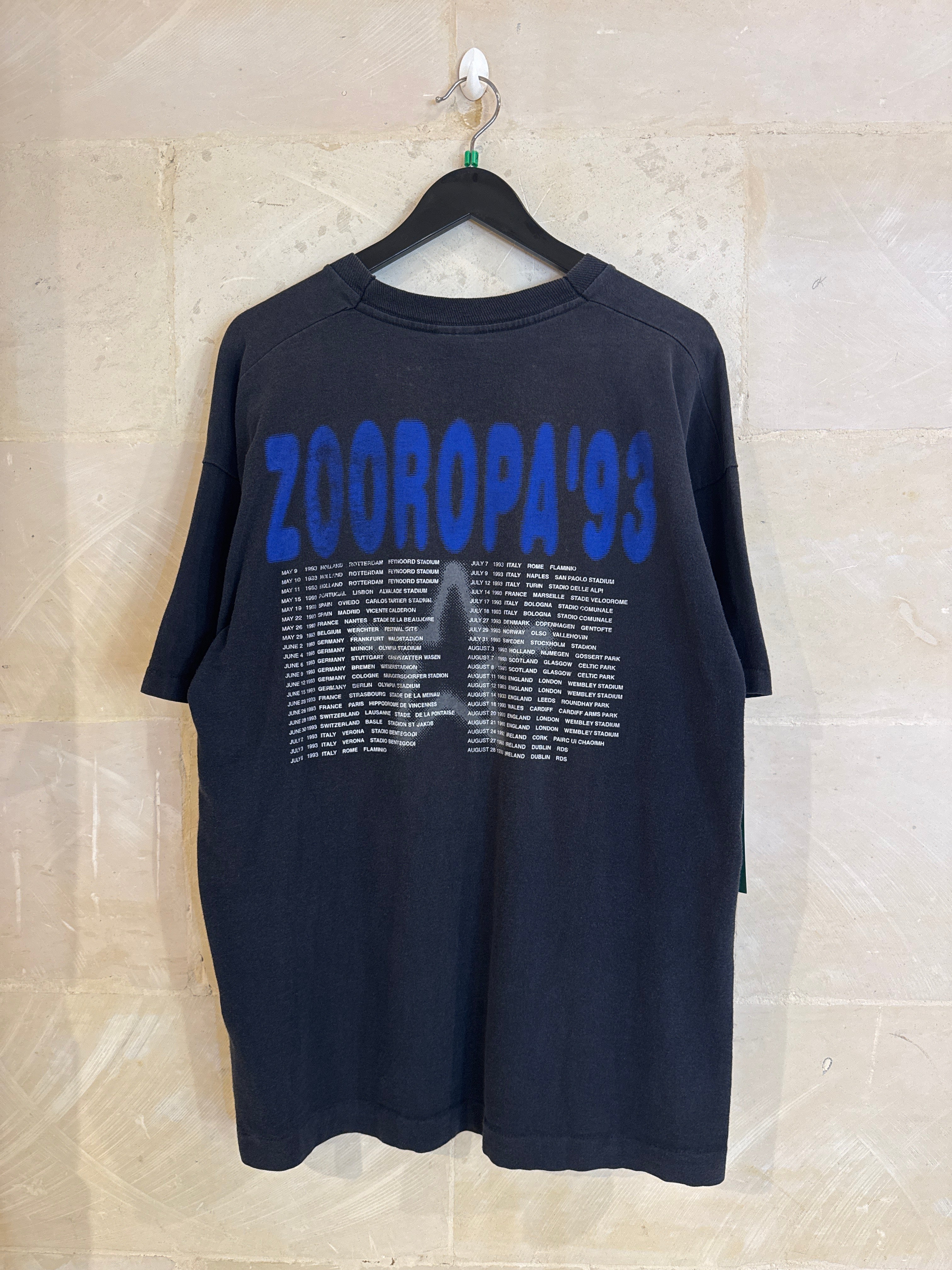 Vntg 1993 Zooropa U2 Band Tee (XL)