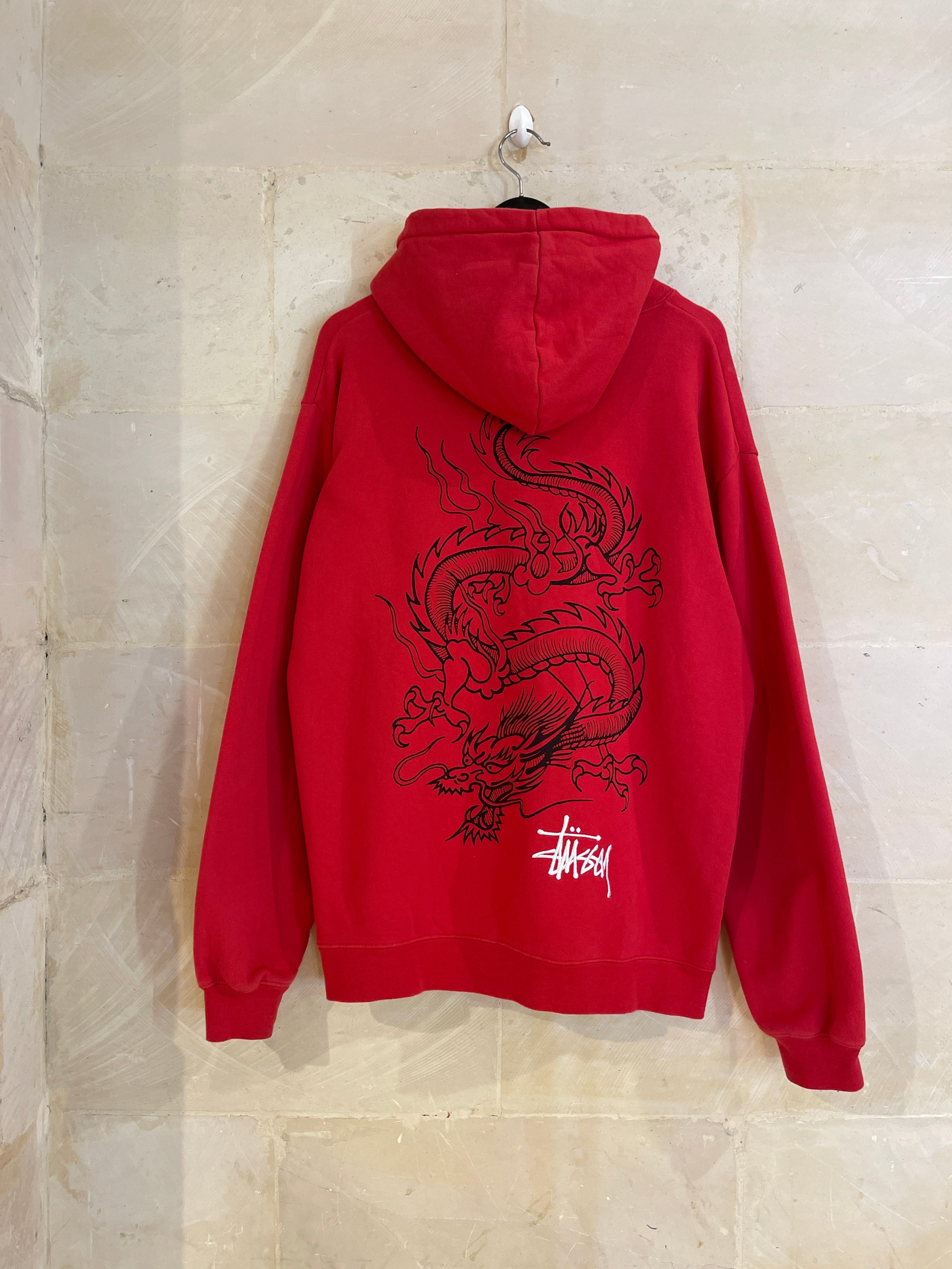 Stussy Red Dragon Hoodie Jacket (fits XL)