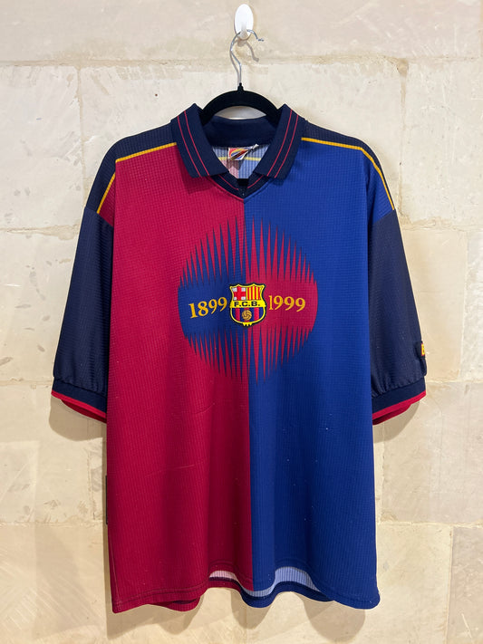 Vntg FC Barcelona Shirt (XXL) Lints Shown in Photo