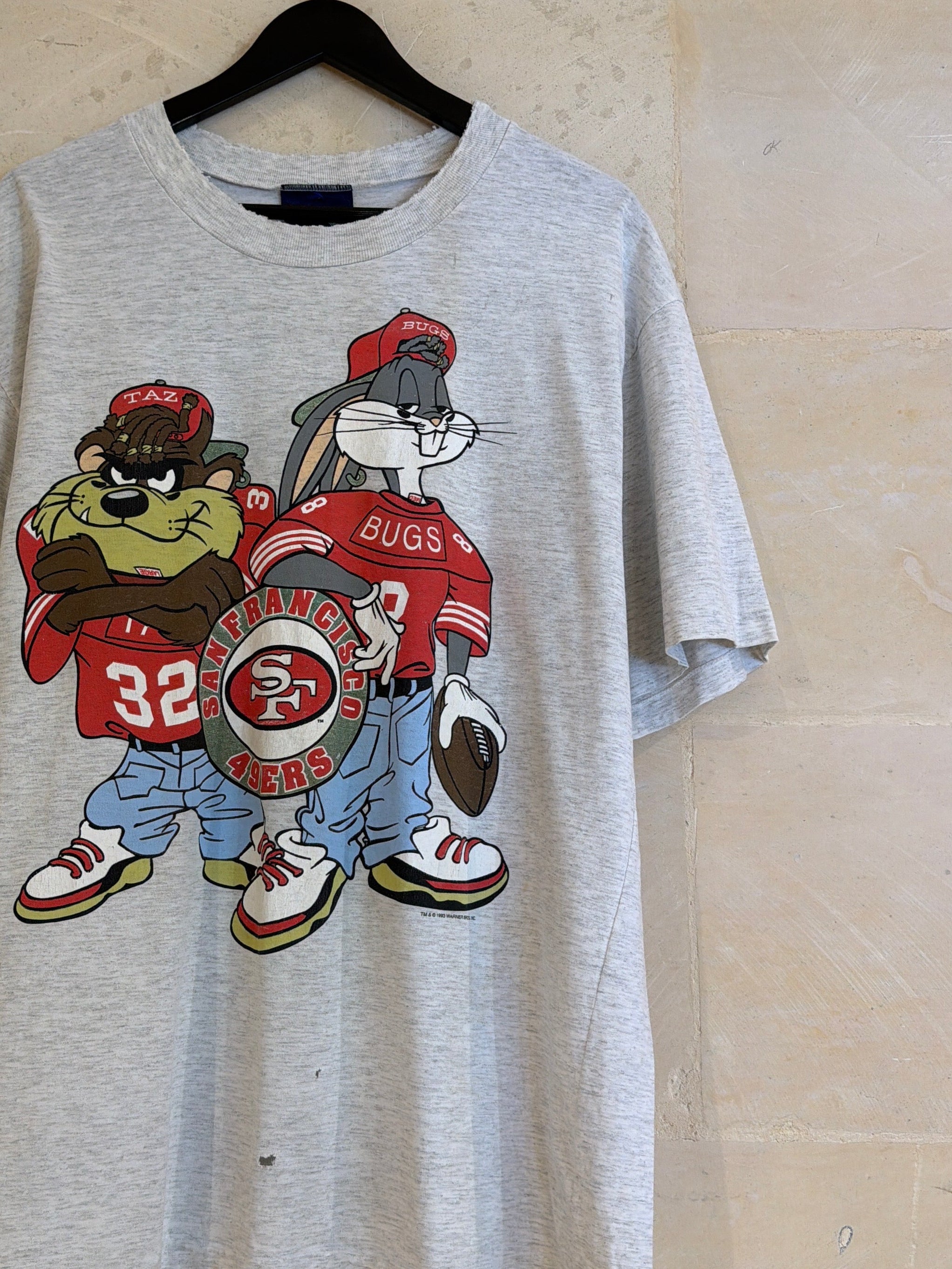 Vntg 1993 San Francisco 49rs X Looney Tunes (Large)