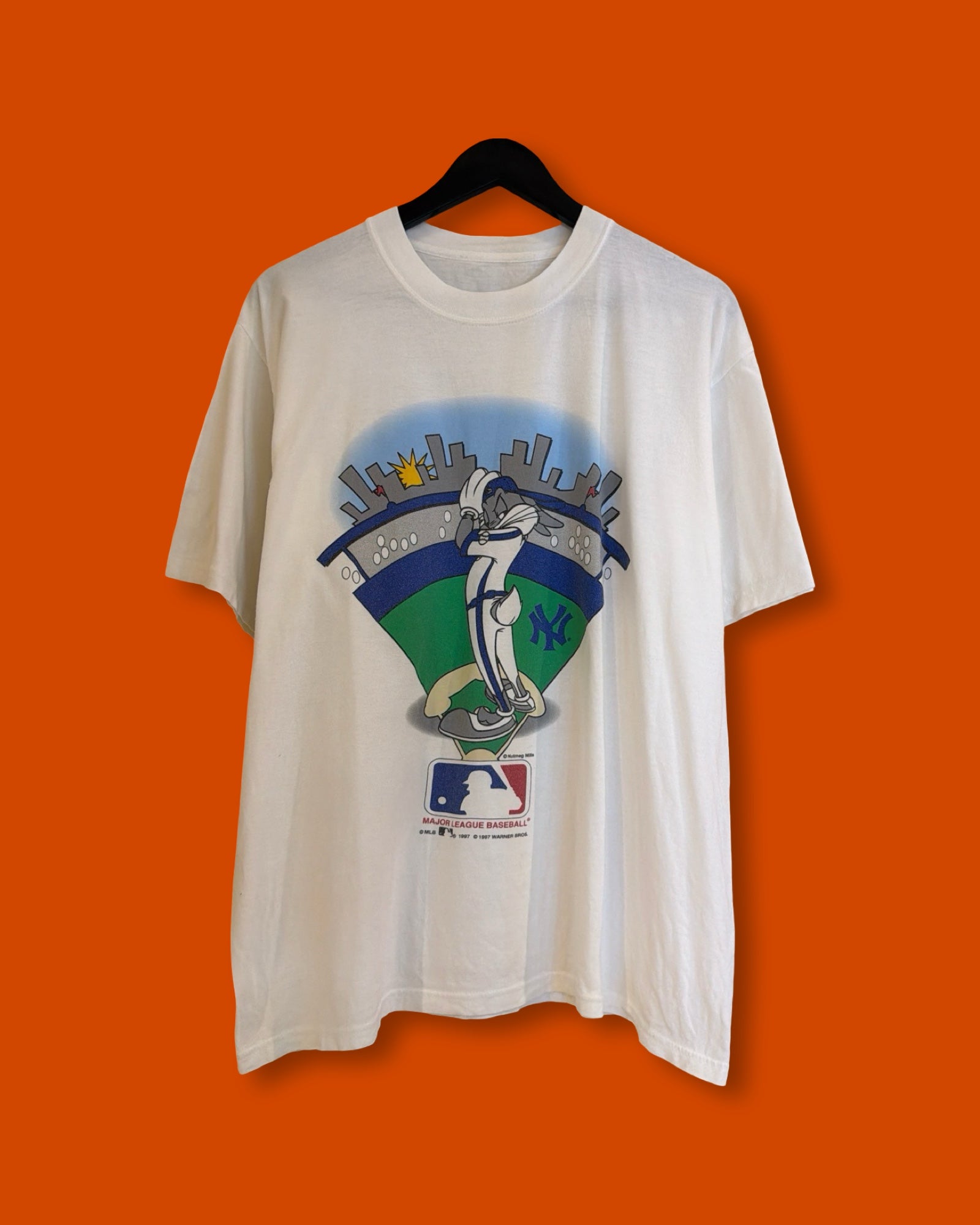 Vntg 1997 New York Yankees X Bugs Bunny (XL)