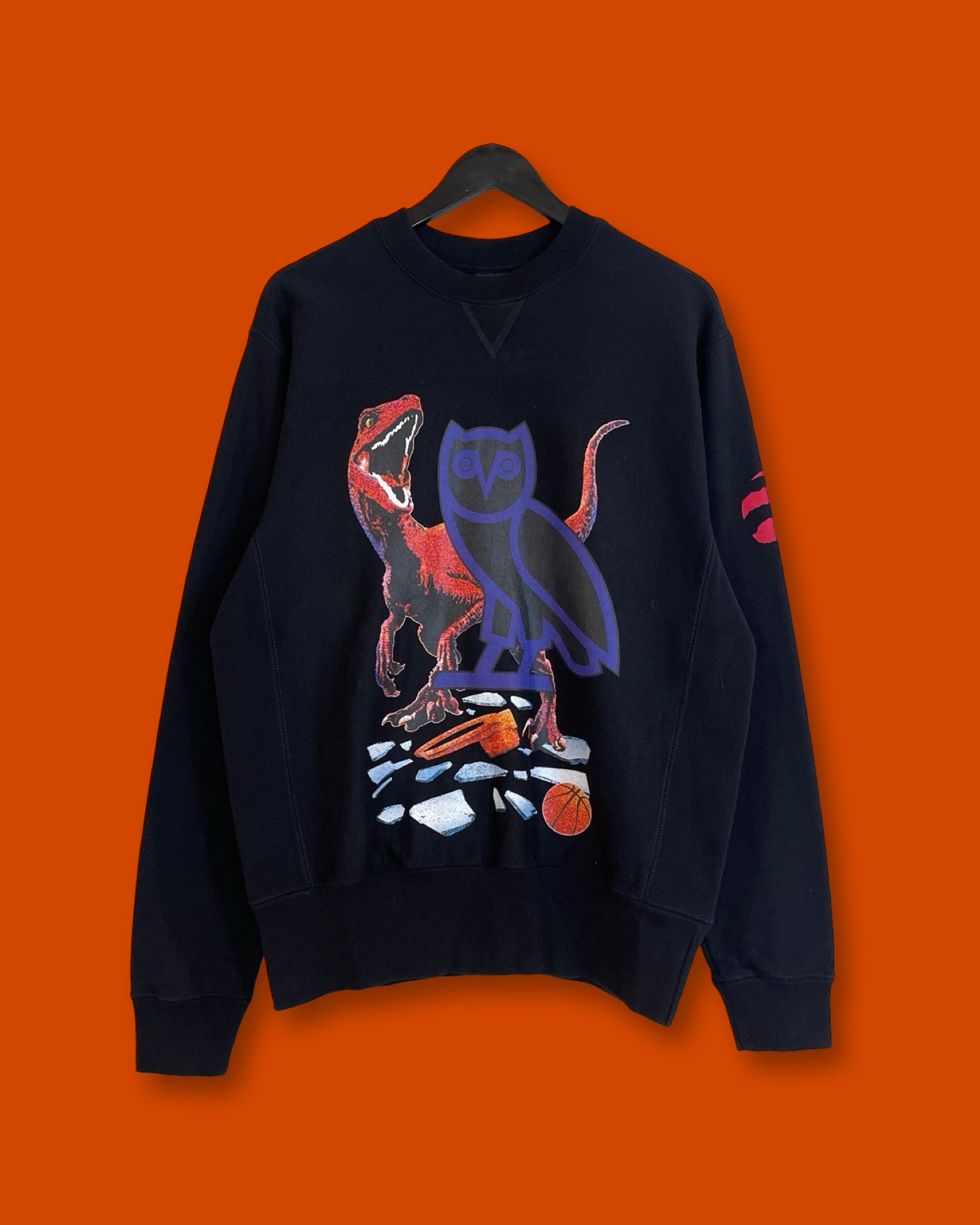 Brand New OVO Toronto Raptors Jurassic Park Sweatshirt (Fits Small)
