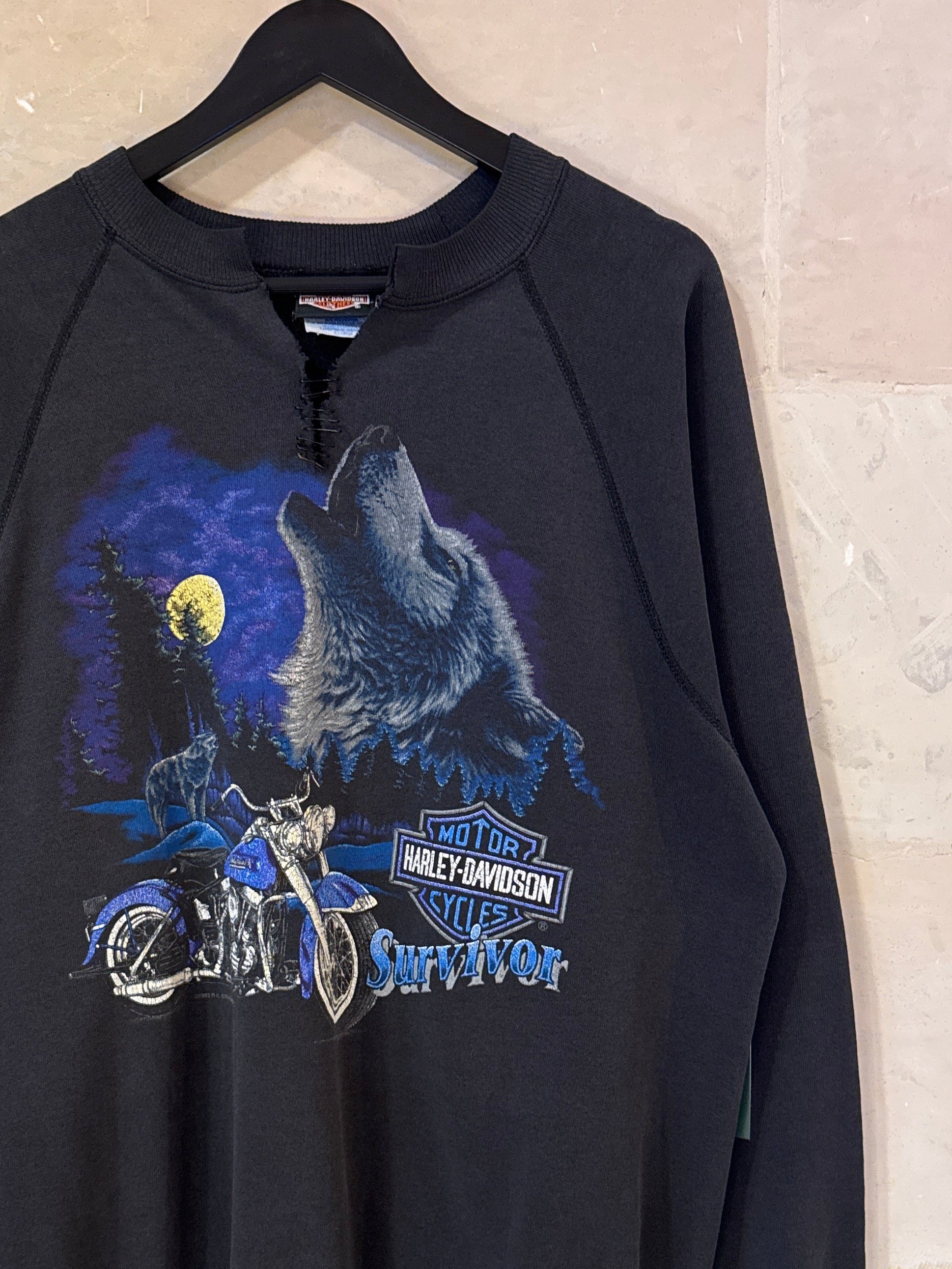 Vntg 1993 Harley Davidson Crewneck (Medium)