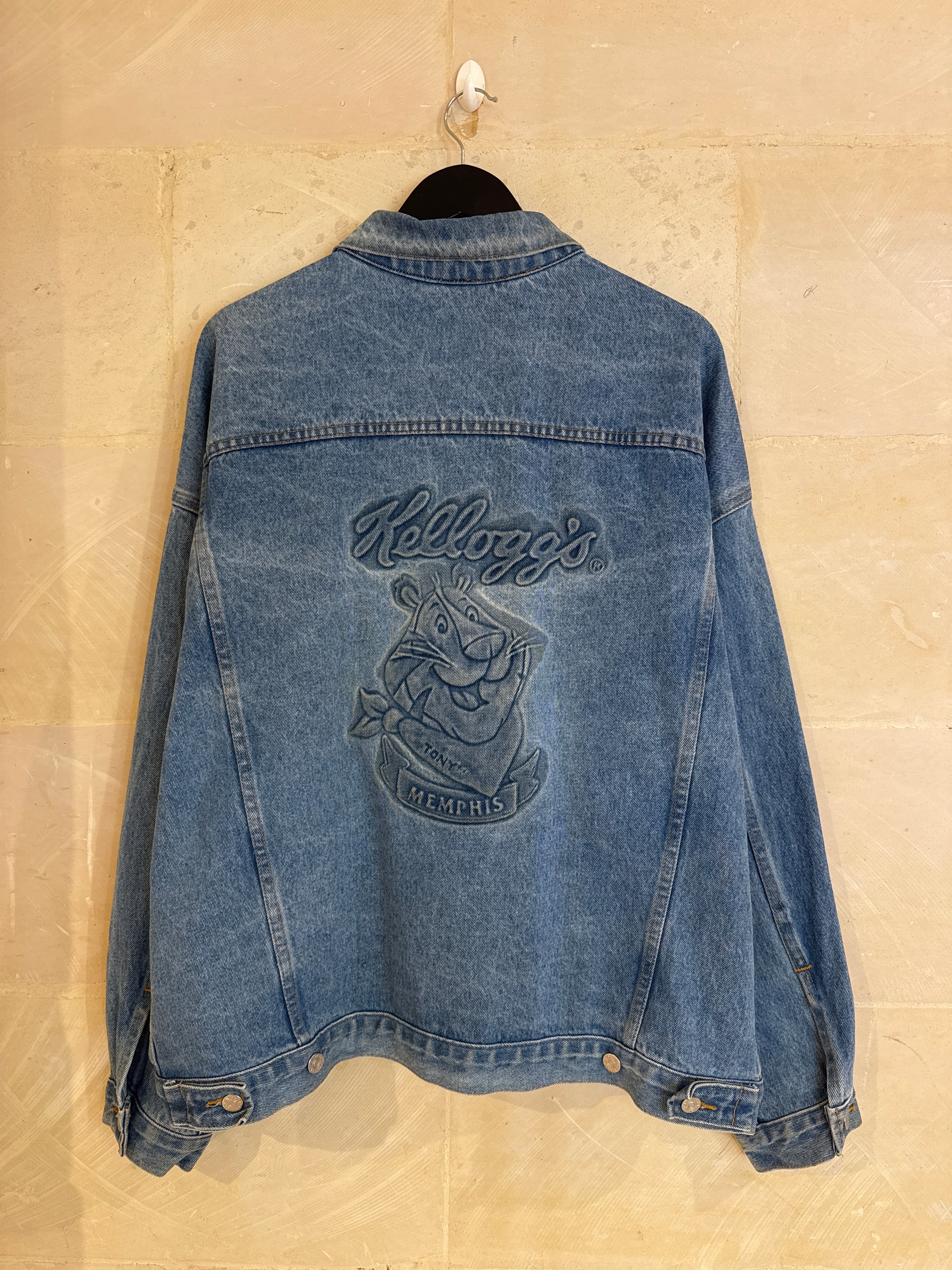 Vntg Kellogs Jeans Jacket (XL)