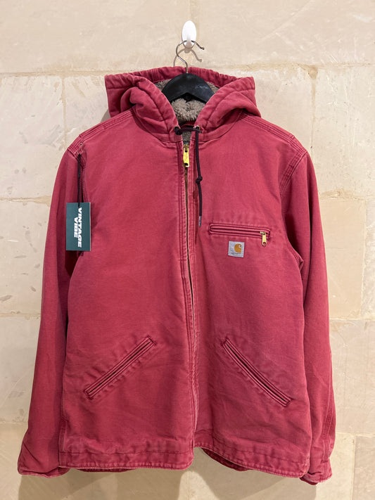 Vtg Carhartt Zip Up Hoodie (Wmns Medium)