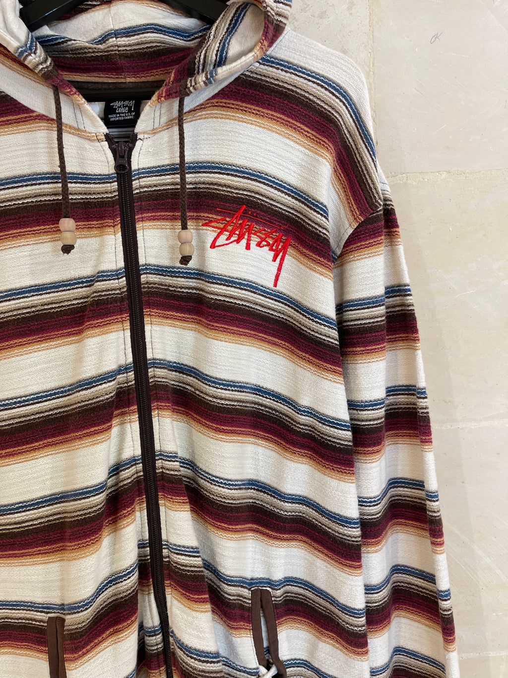Stussy Sweatshirt Hoodie Jacket (Large)