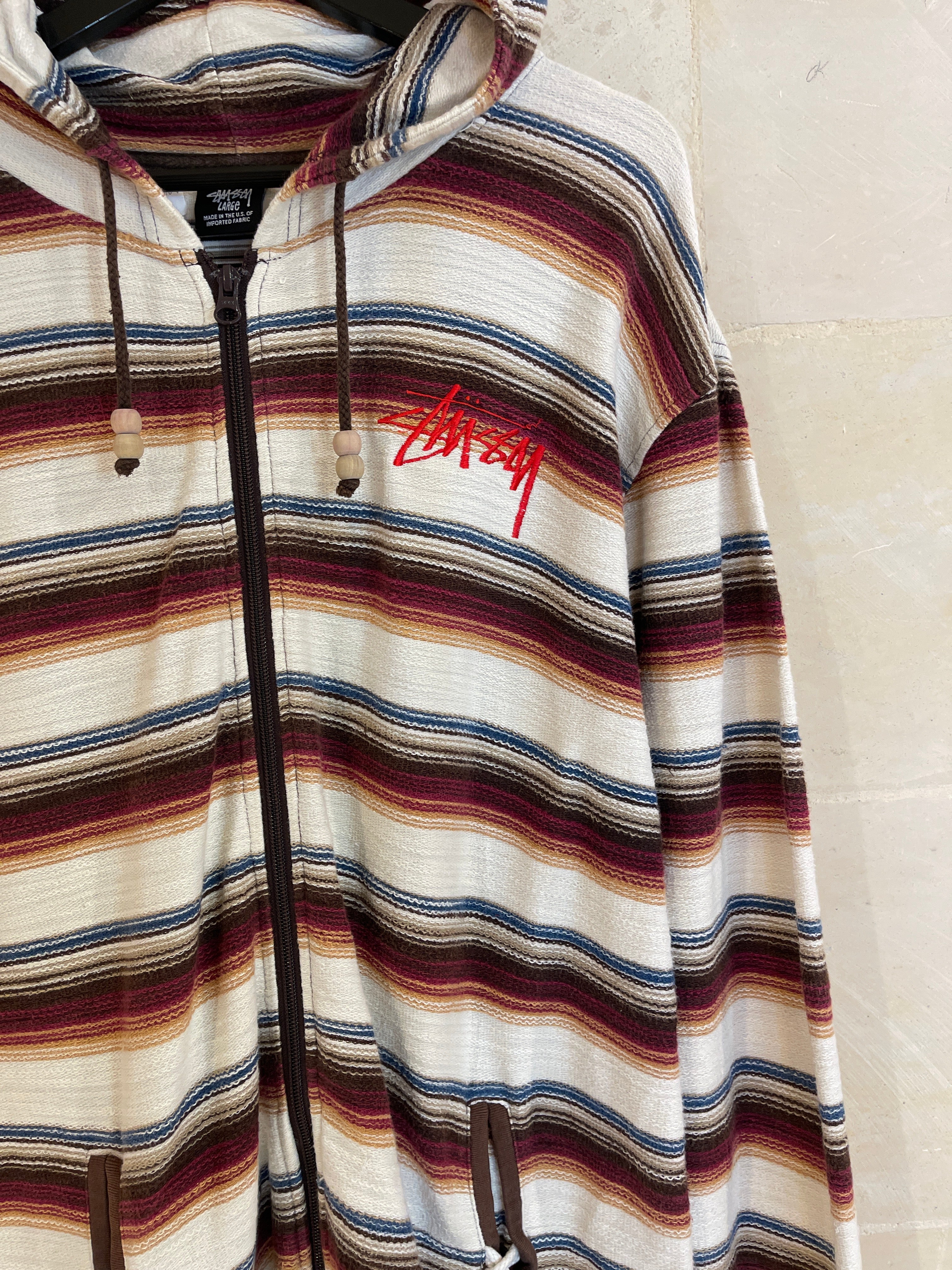Stussy Sweatshirt Hoodie Jacket (Large)