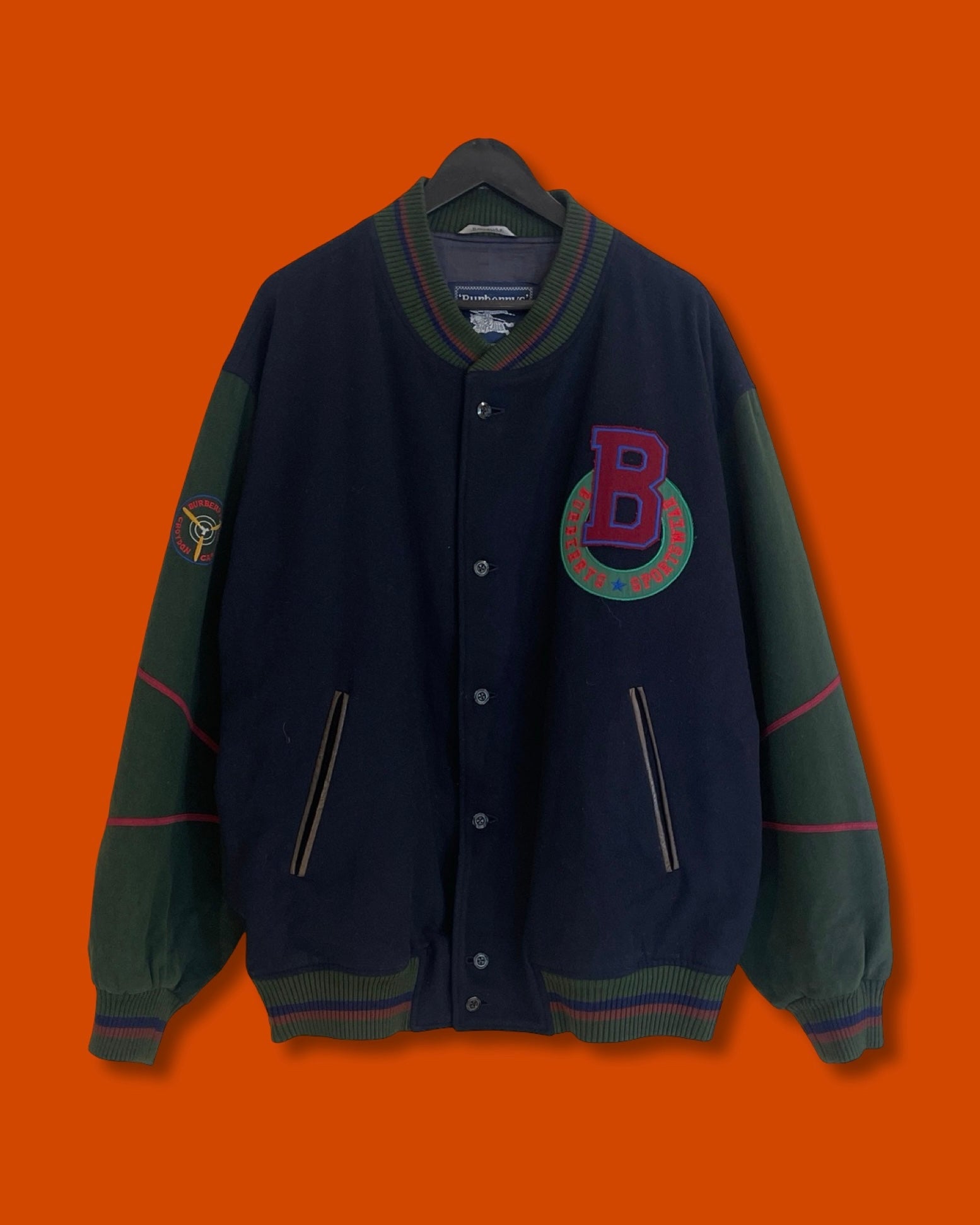 Vntg Burberrys Button Jacket (XL)
