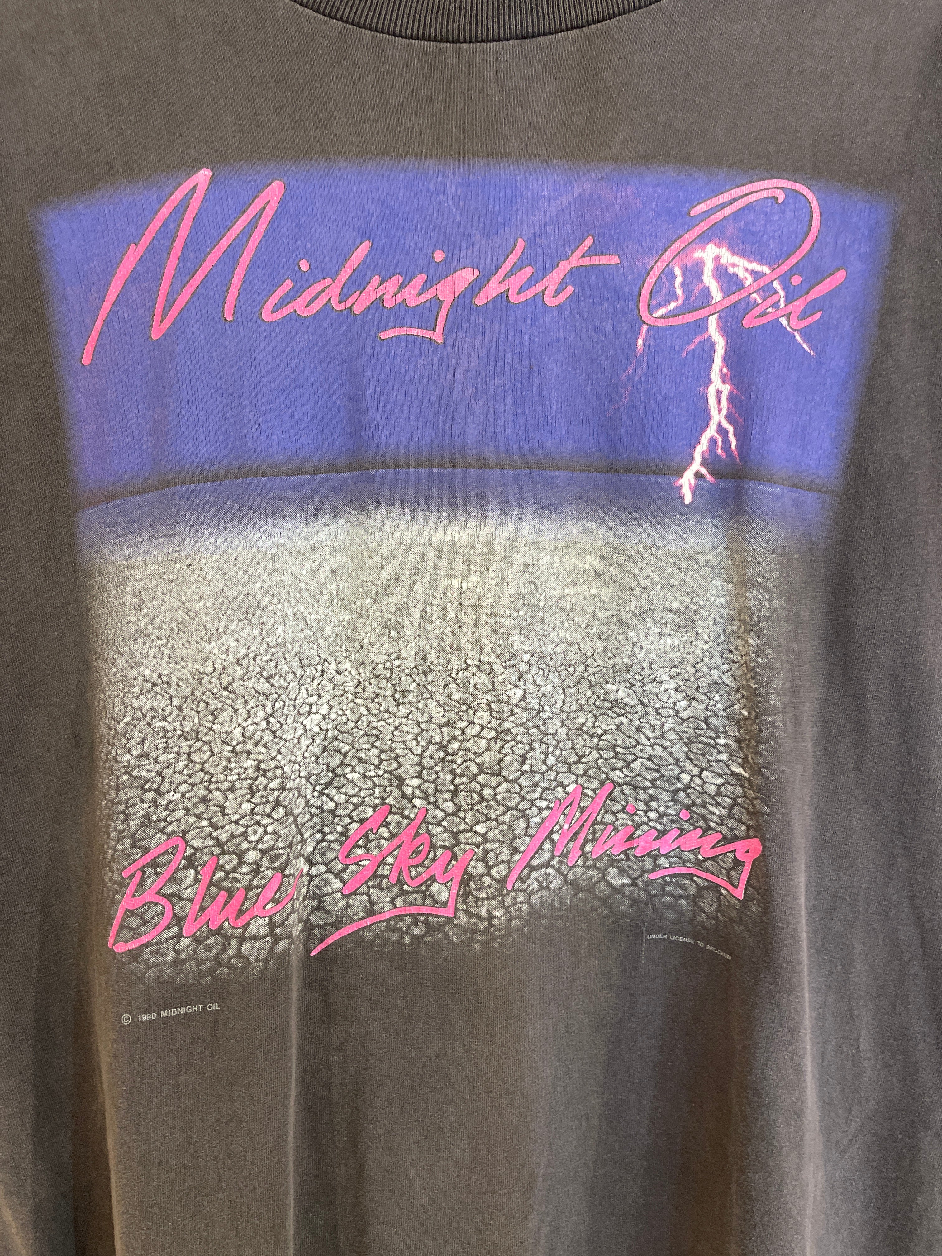 Vntg 1990 Midnight Oil Tee (Fits XL)