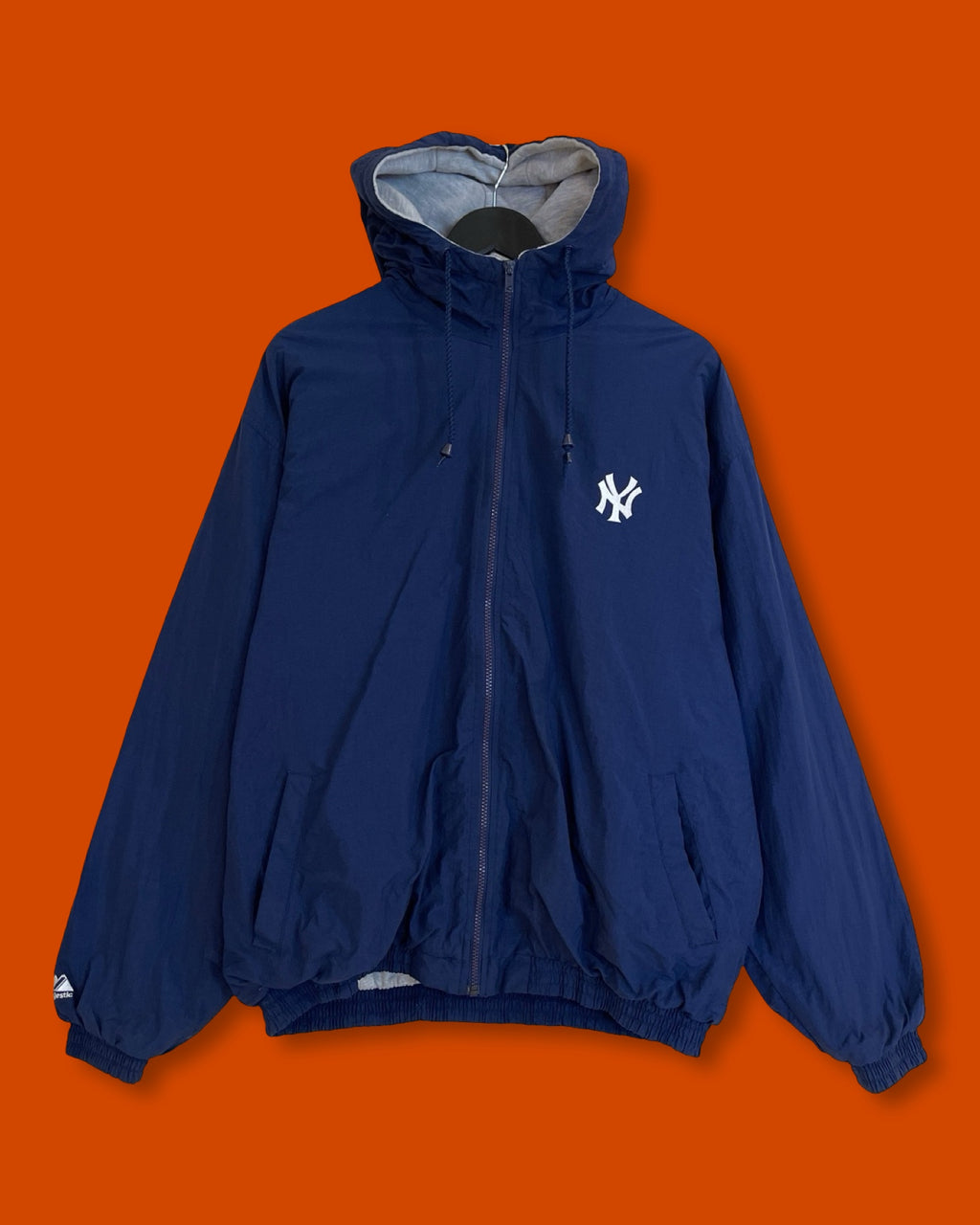 Vntg New York Yankees Hoodie Jacket (XL)/SS