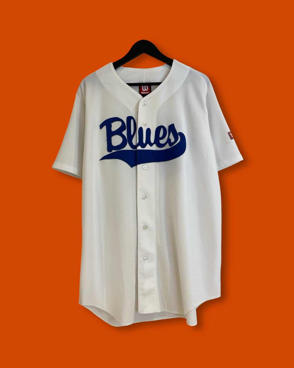 Vntg Wilson Blues Baseball Jersey (XL)