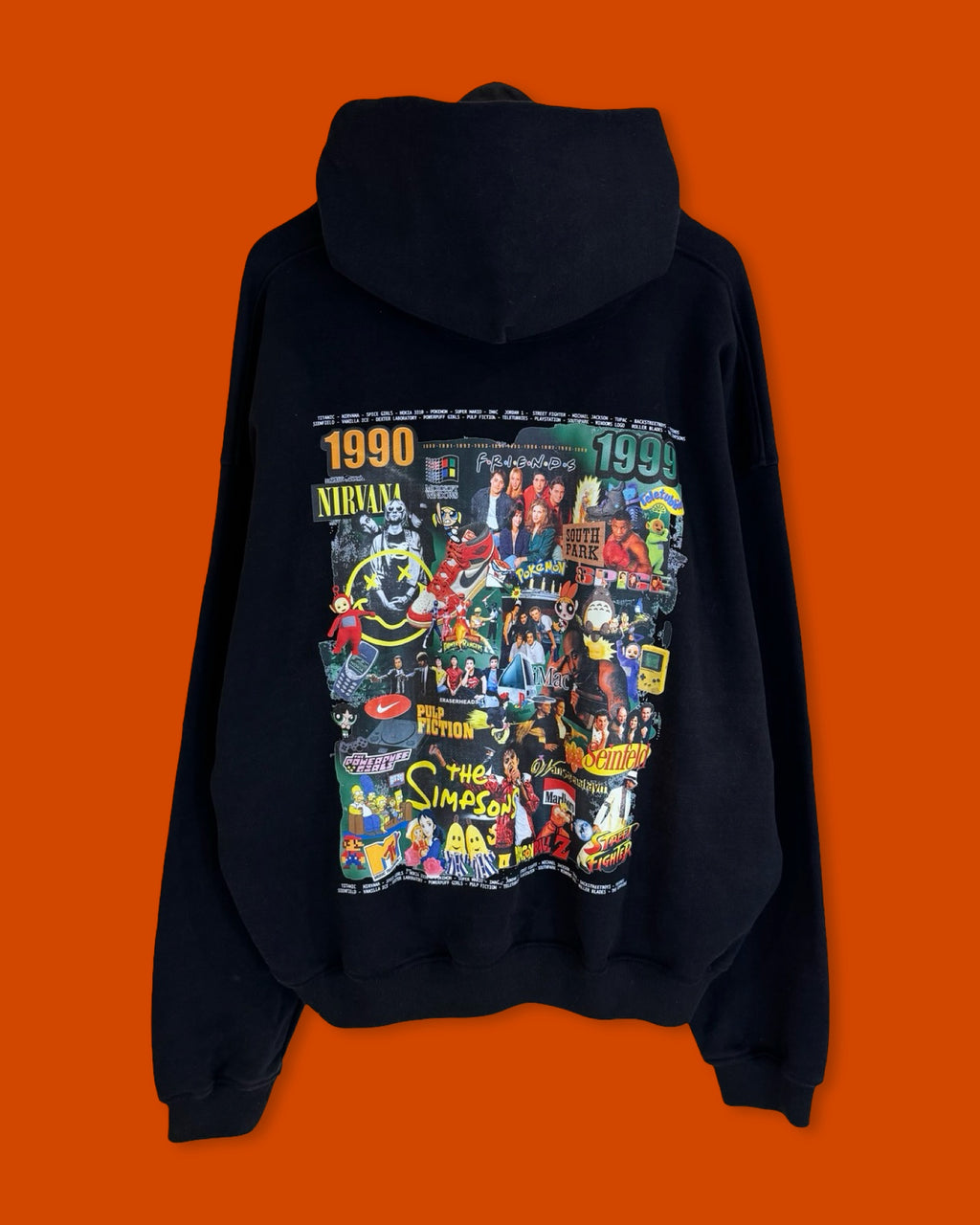 VintageVibe 1990s Nostalgia Hoodie