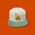 Brand New LA Dodgers Closed Cap Gray-Green Size 6 7/8
