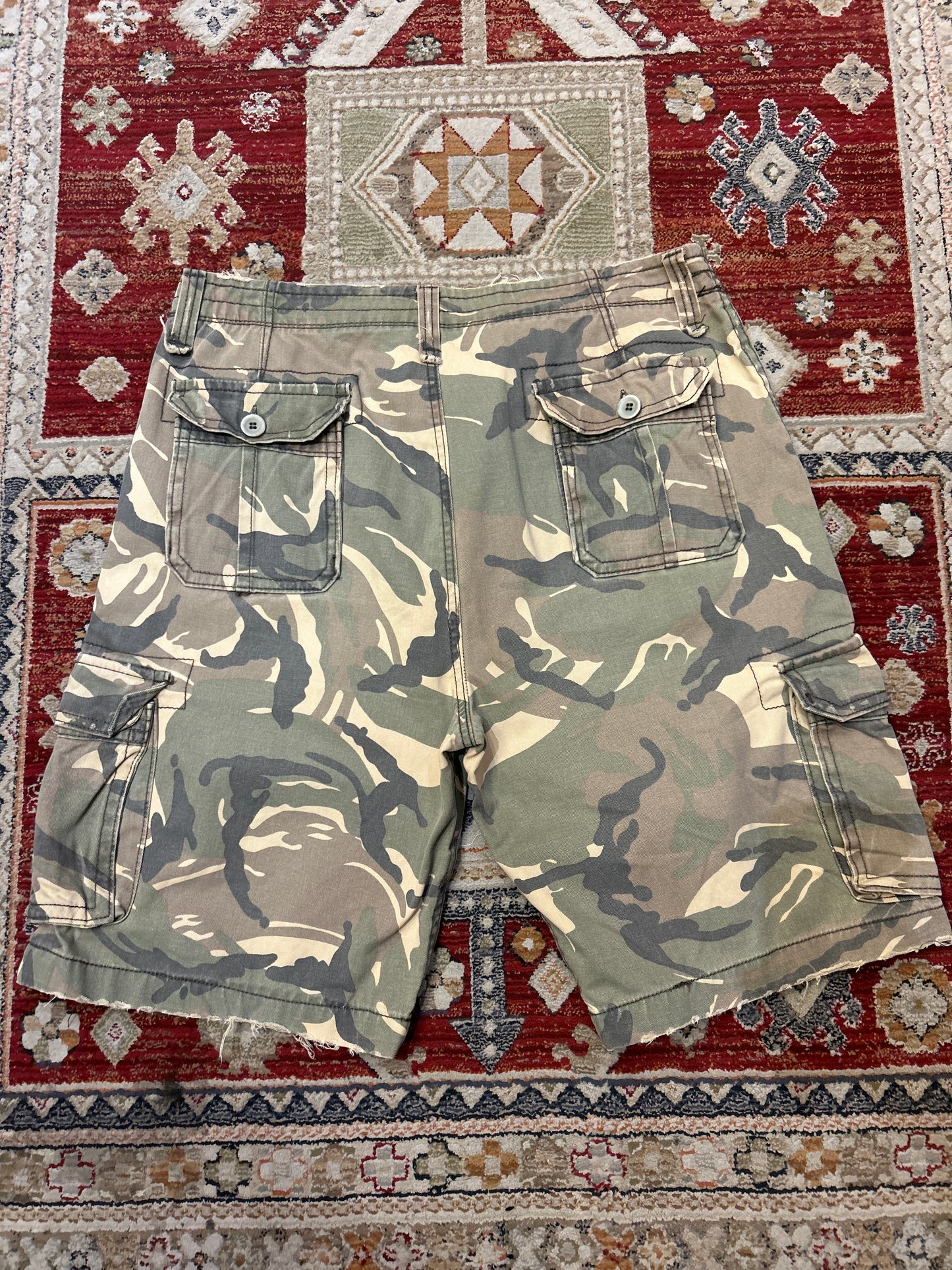 Vintage Camo Cargo Shorts