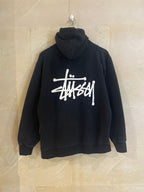 Stussy Black Hoodie Jacket (Medium)