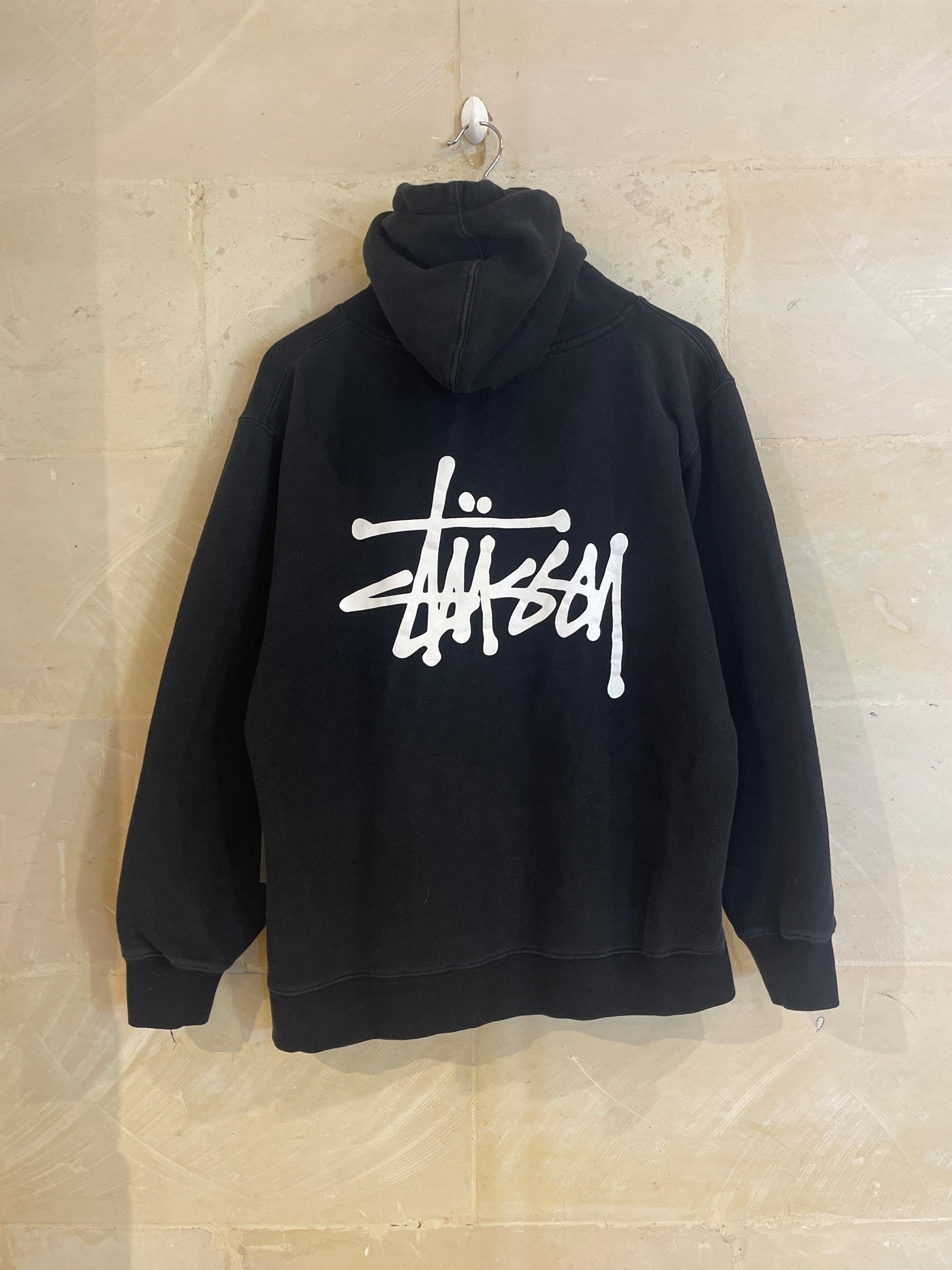 Stussy Black Hoodie Jacket (Medium)