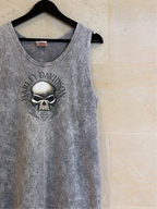 Harley Davidson Skull Sleeveless (Meduim)