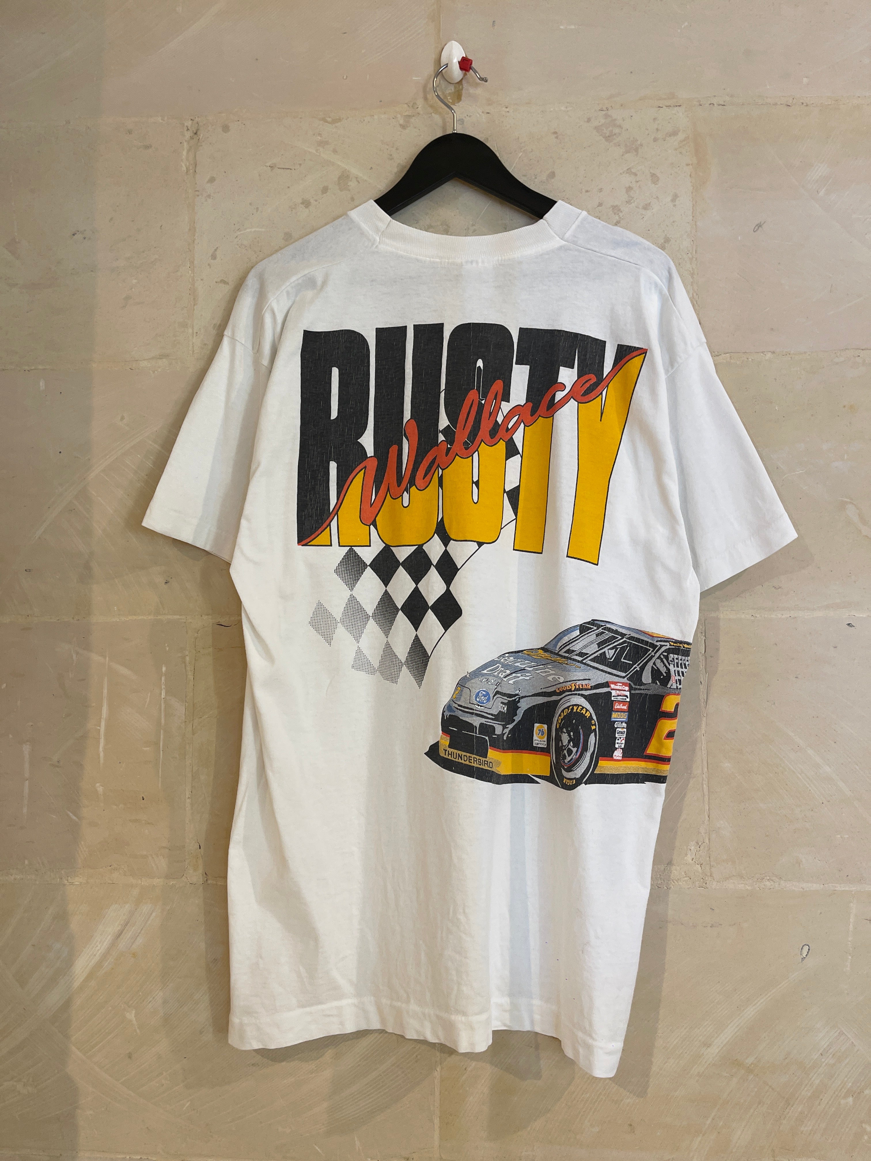 Vntg Rusty Wallace Pocket Racing Tee (Large)