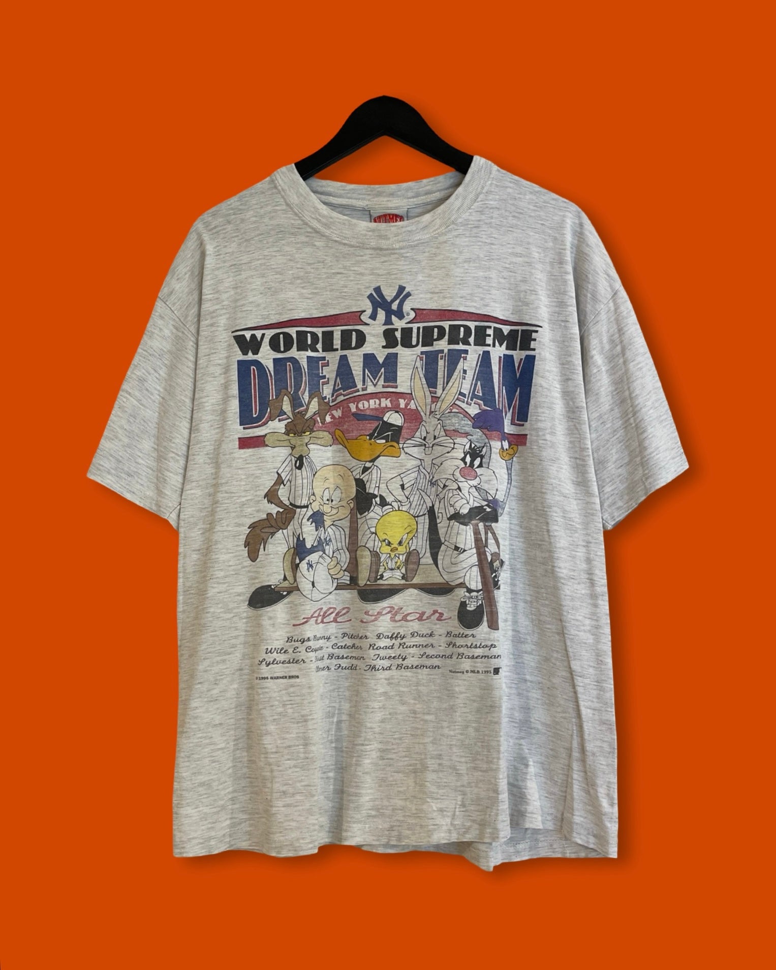 Vntg 1995 MLB x Looney Tunes Squads Tee (Medium)