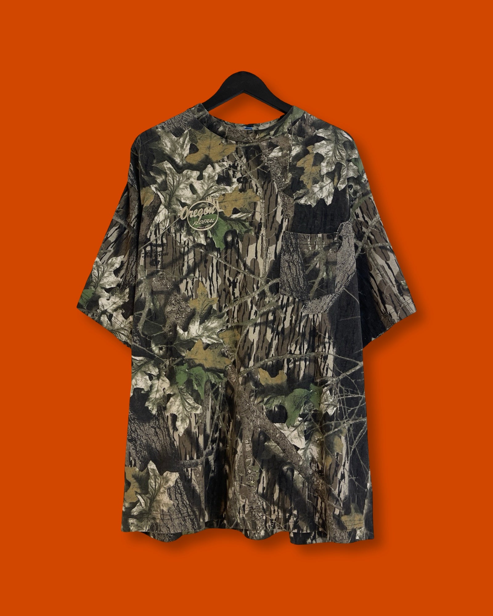 Vntg Mossy Oak Pocket Real Tree Tee (XL)/ SS