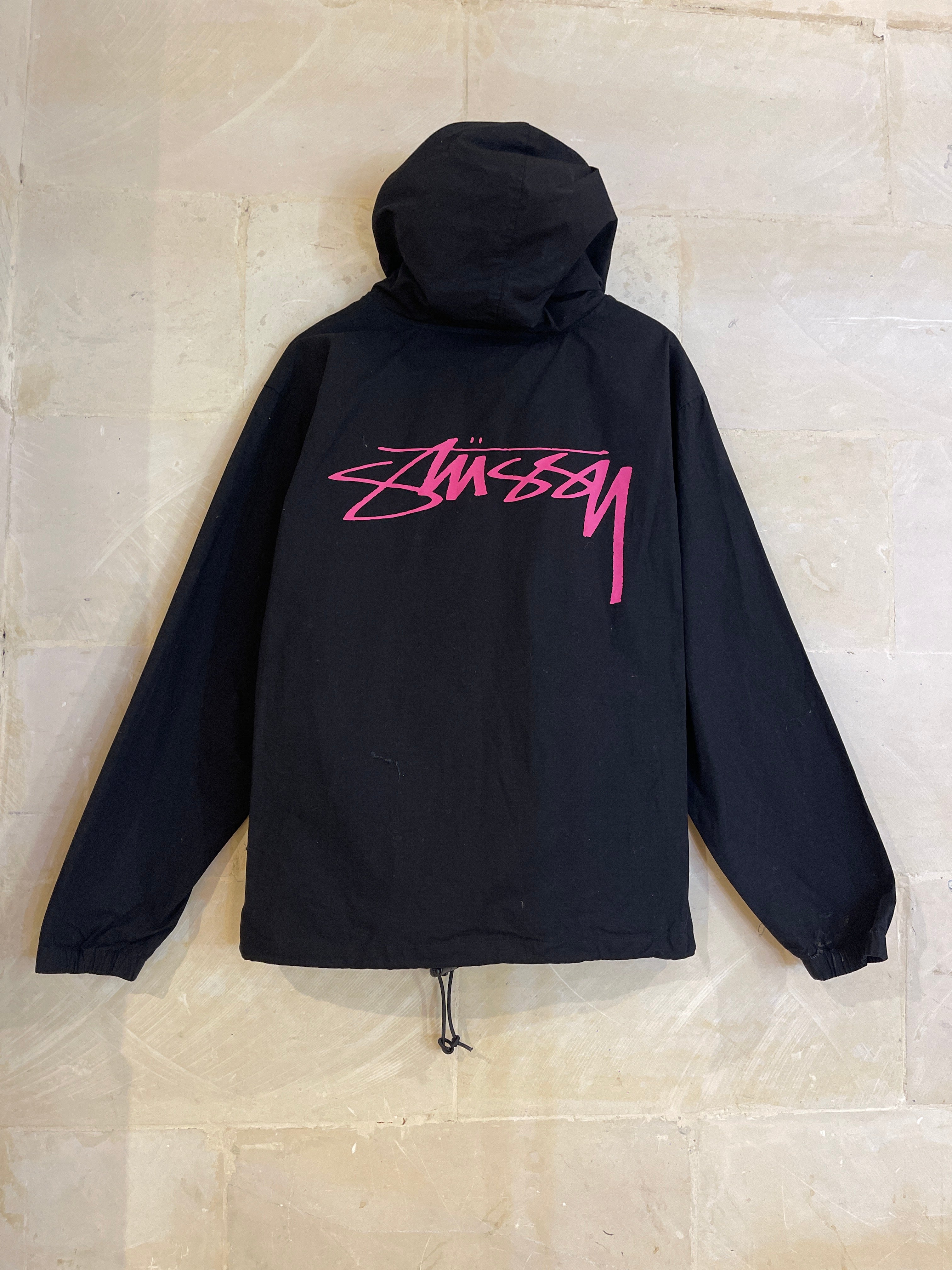 Stussy Black Hoodie Jacket (Medium)