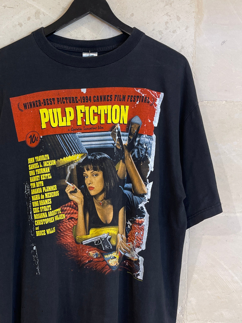 Vntg 1994 Pulp Fiction Movie Poster Tee (XL)