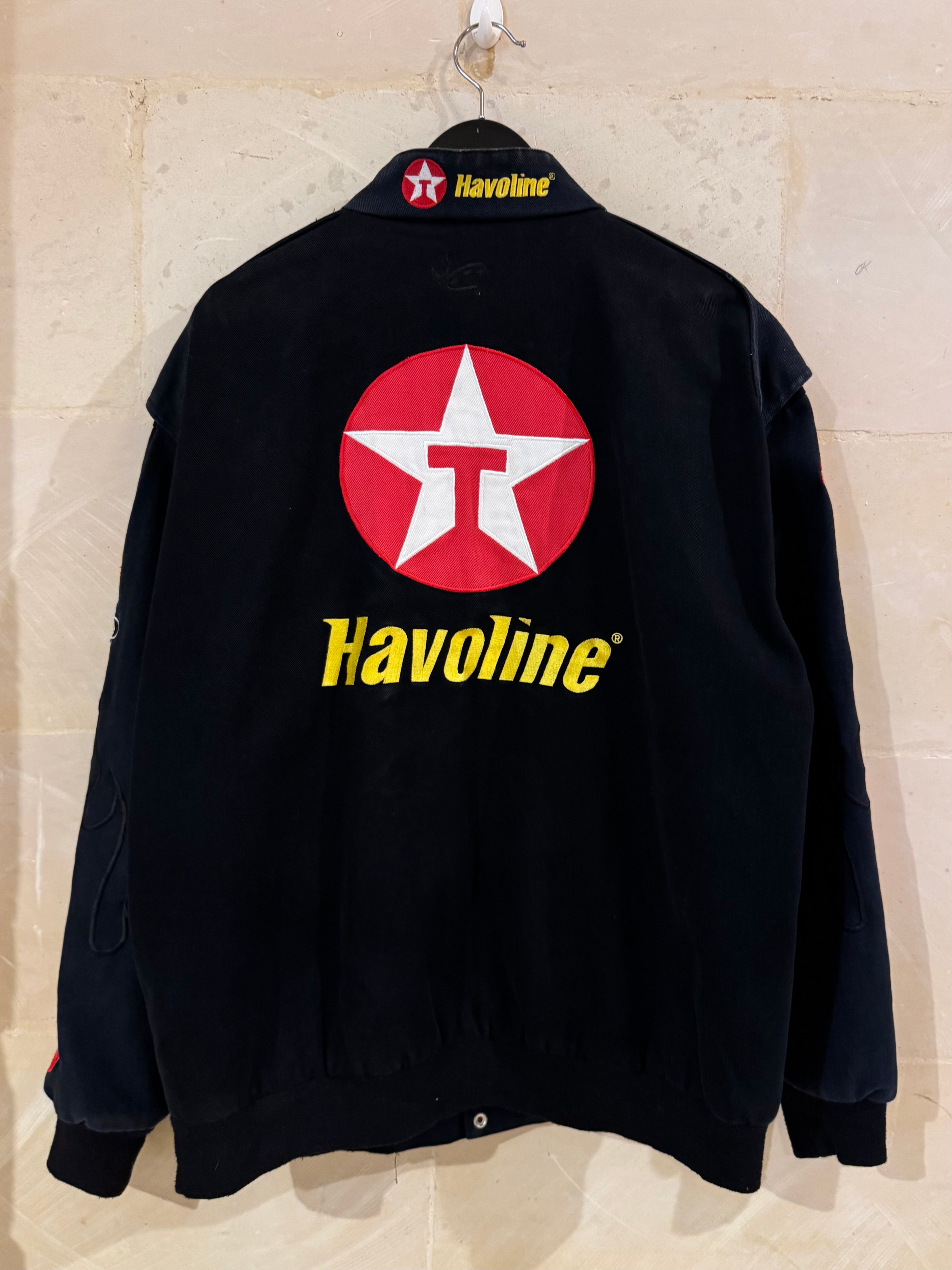 Vntg Havoline Flames Racing Jacket (Large)*