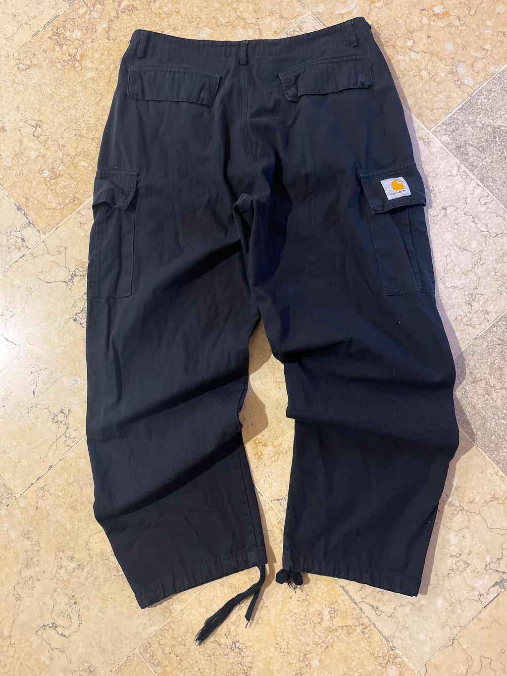 Carhartt Black Cargo Pants(32W-39L)