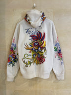 Y2K White Hoodie Jacket (Medium)*
