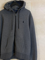 Ralph Lauren Dark/Gray Zip Hoodie Jacket (Large)*