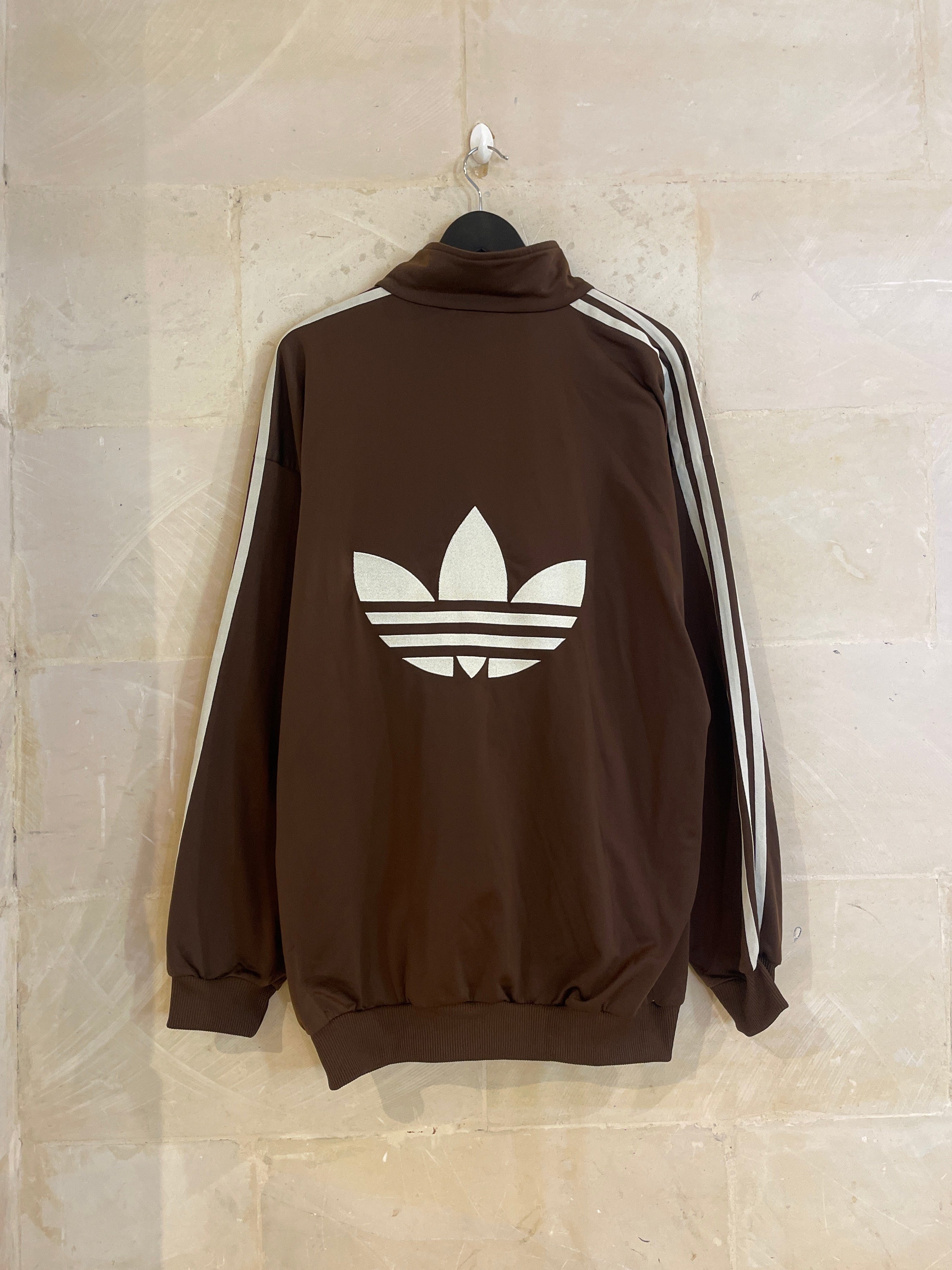 Adidas Firebird Choco-Brown Track Jacket (XL)