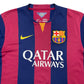 2014-15 FC Barcelona Nike Shirt (Large) small crack on letter Q