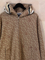 BAPE Album Monogram Shark Hoodie Beige (XL)  BRAND NEW/ Pull Out
