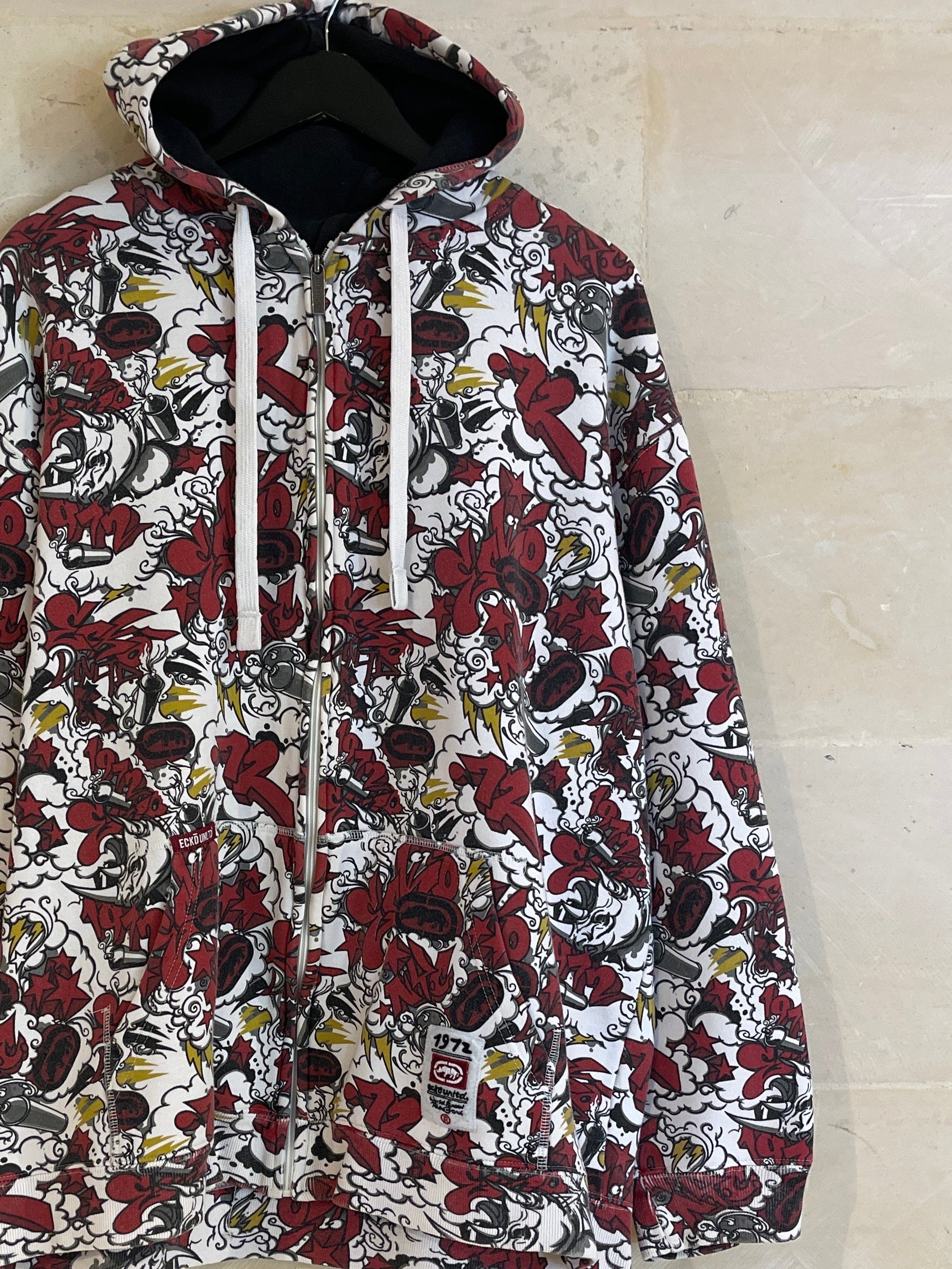 Ecko AOP Y2K Zip Hoodie Jacket (XL)